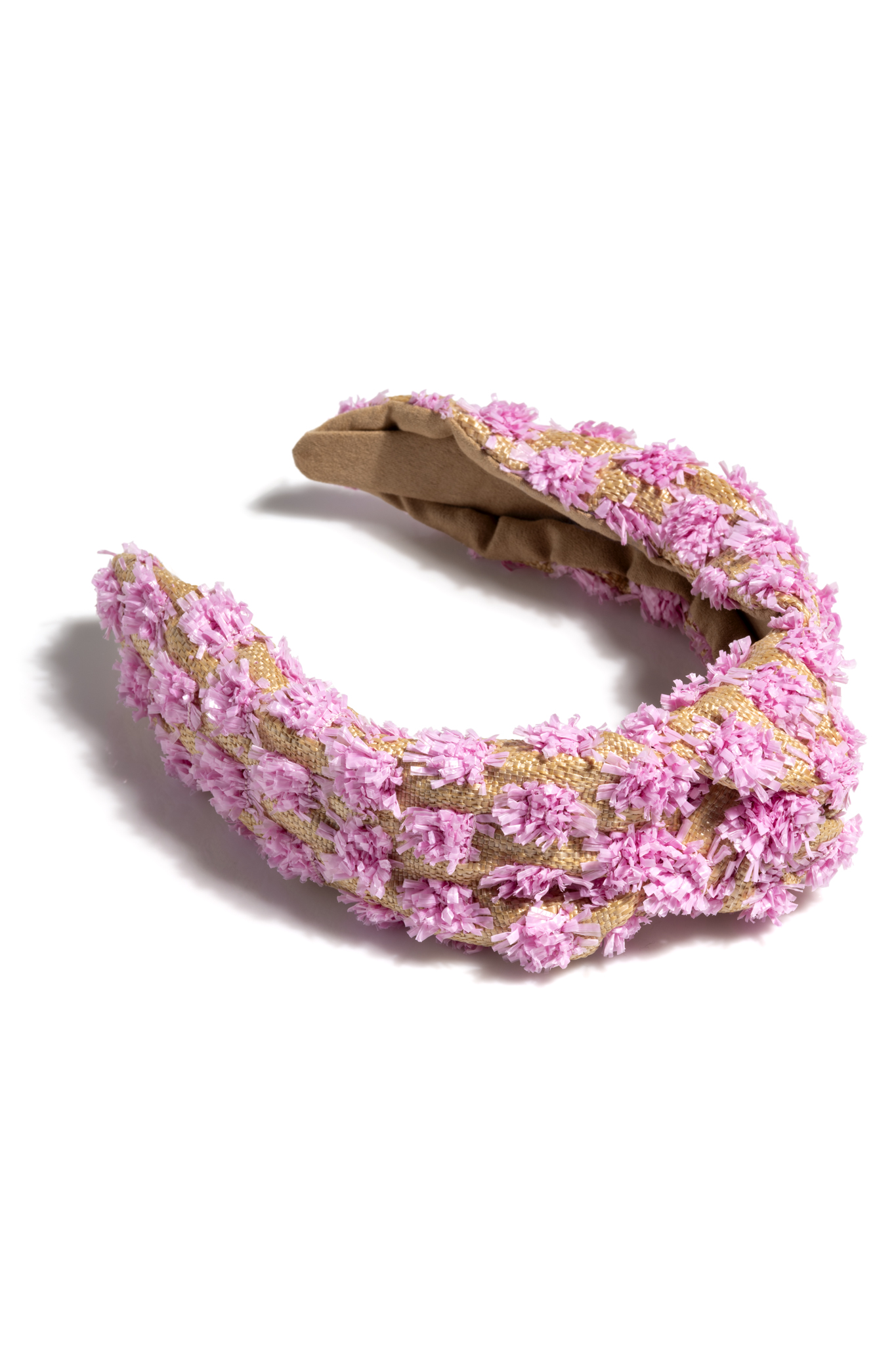 Picture of TUFTED STRAW KNOTTED HEABDAND, PINK