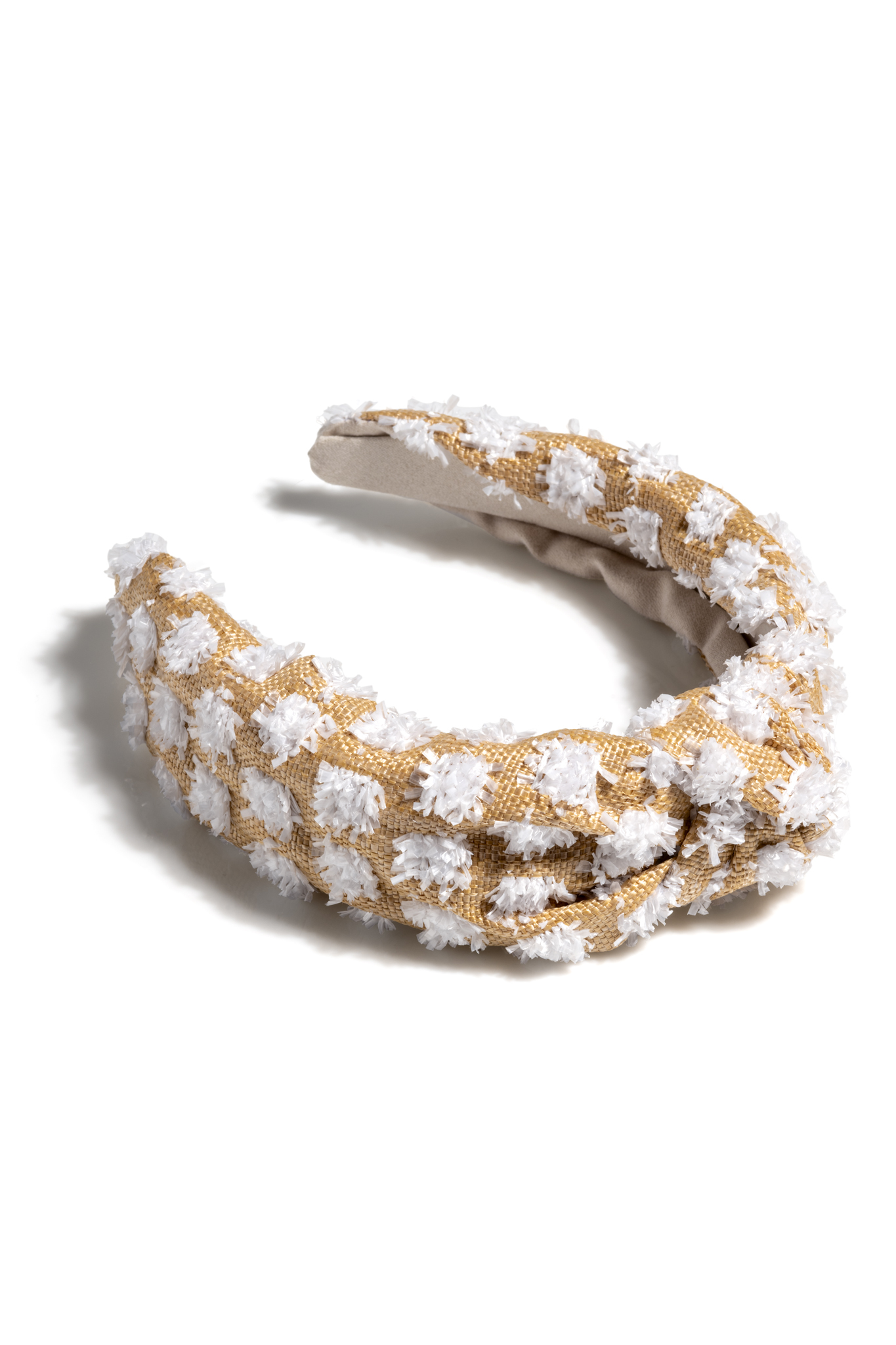 Picture of TUFTED STRAW KNOTTED HEABDAND, WHITE