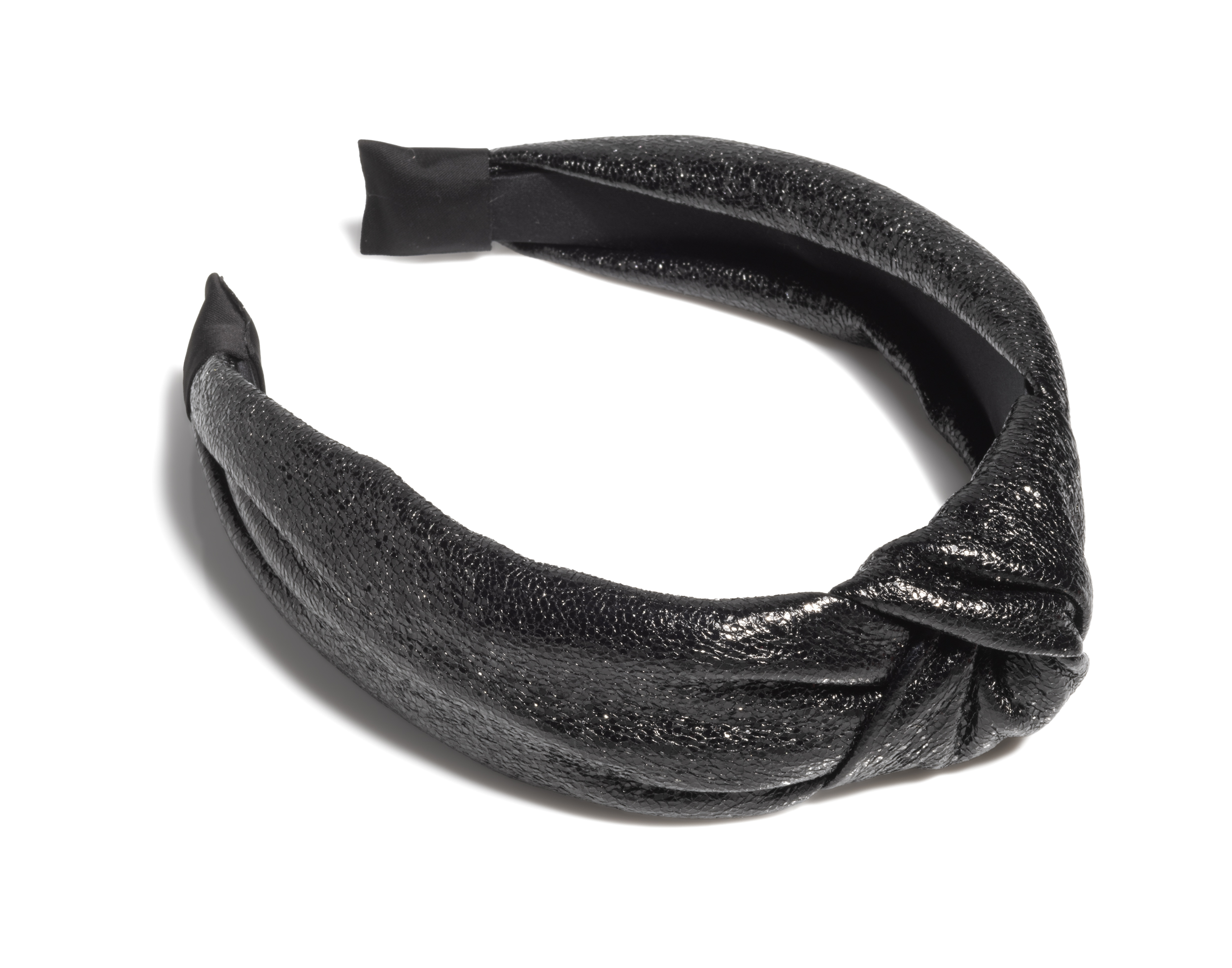 Picture of METALLIC KNOTTED HEADBAND, BLACK