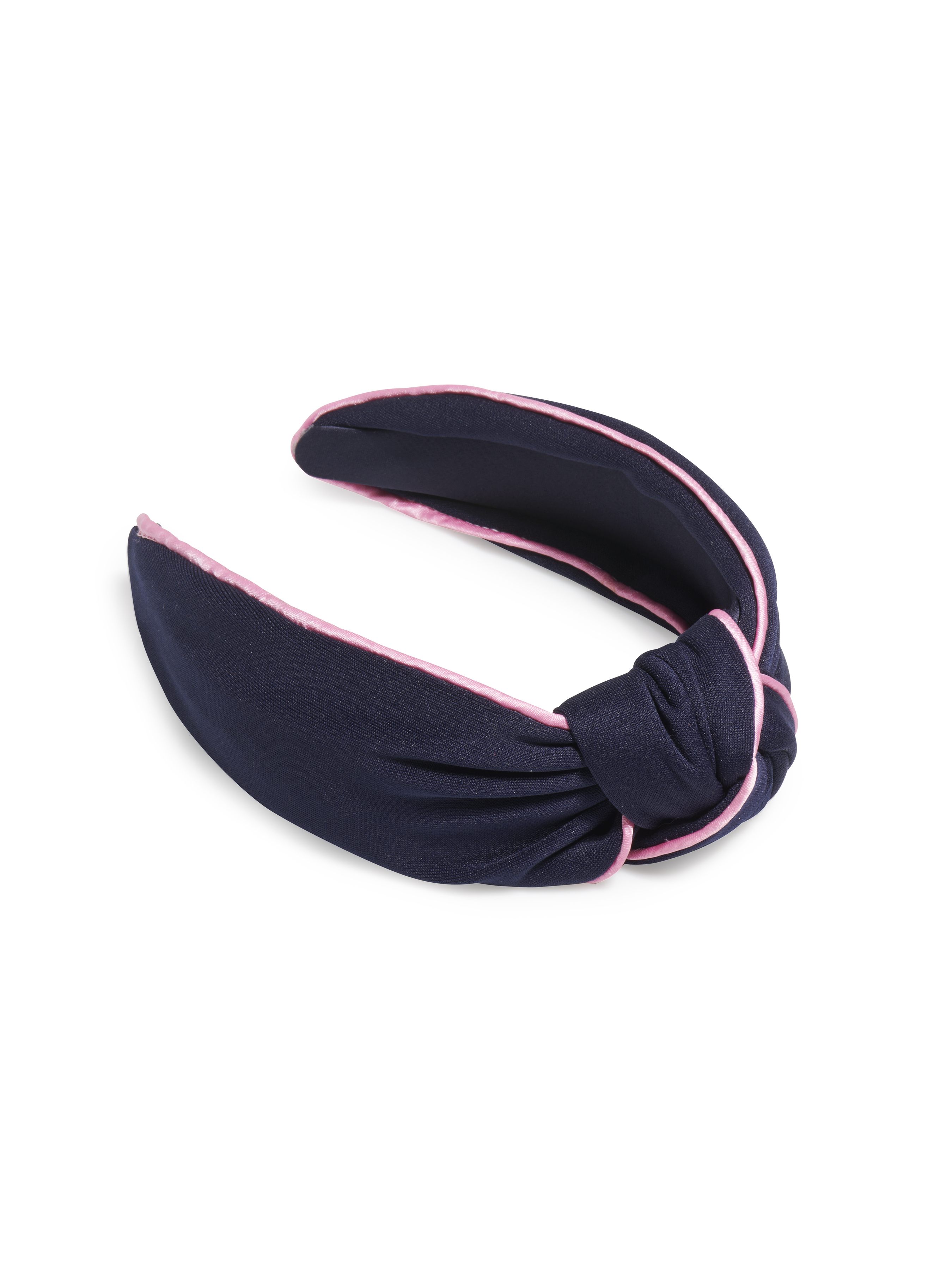 Picture of PIPED KNOTTED HEADBAND, NAVY