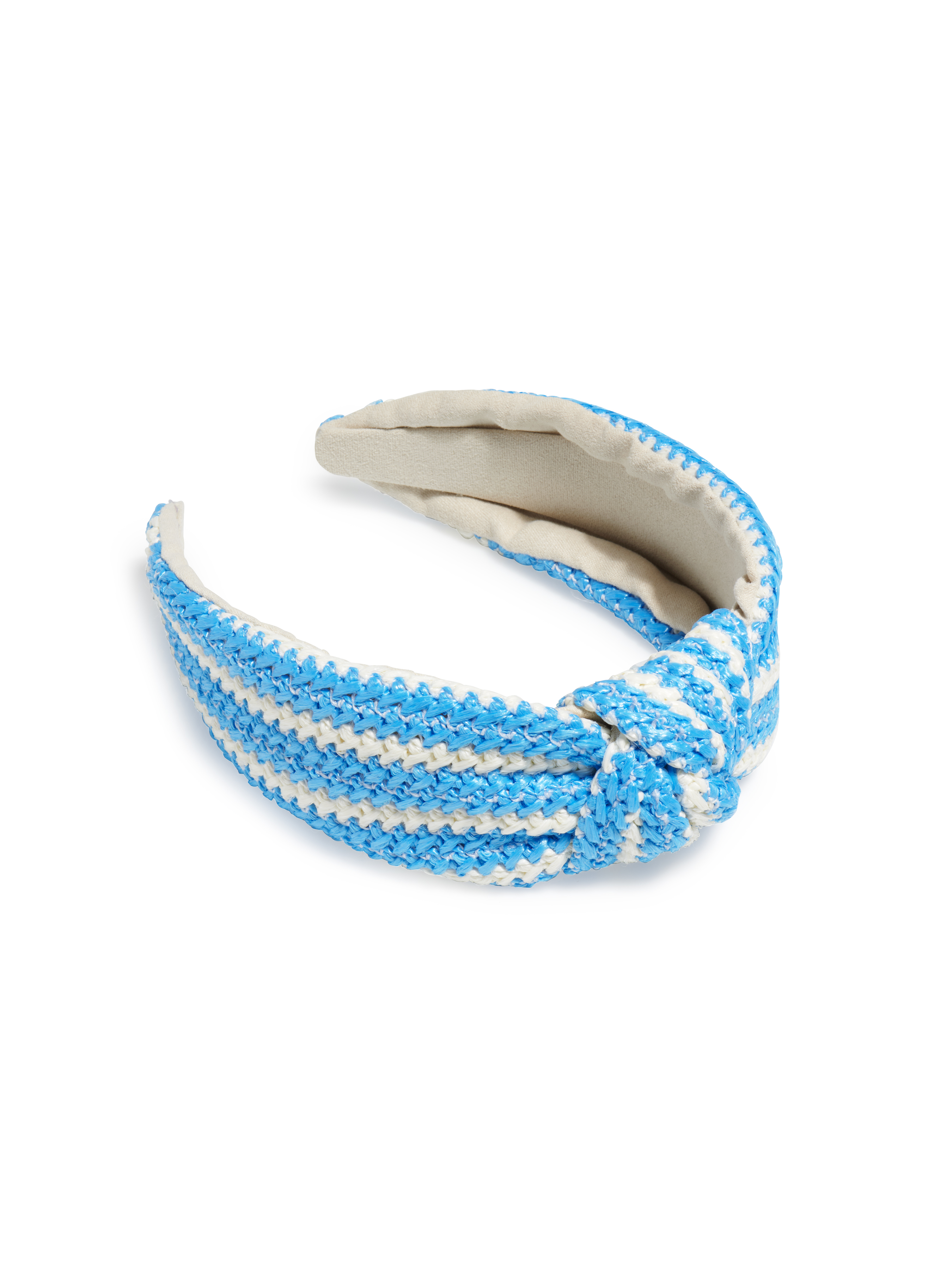 Picture of WOVEN STRIPE KNOTTED HEADBAND, BLUE