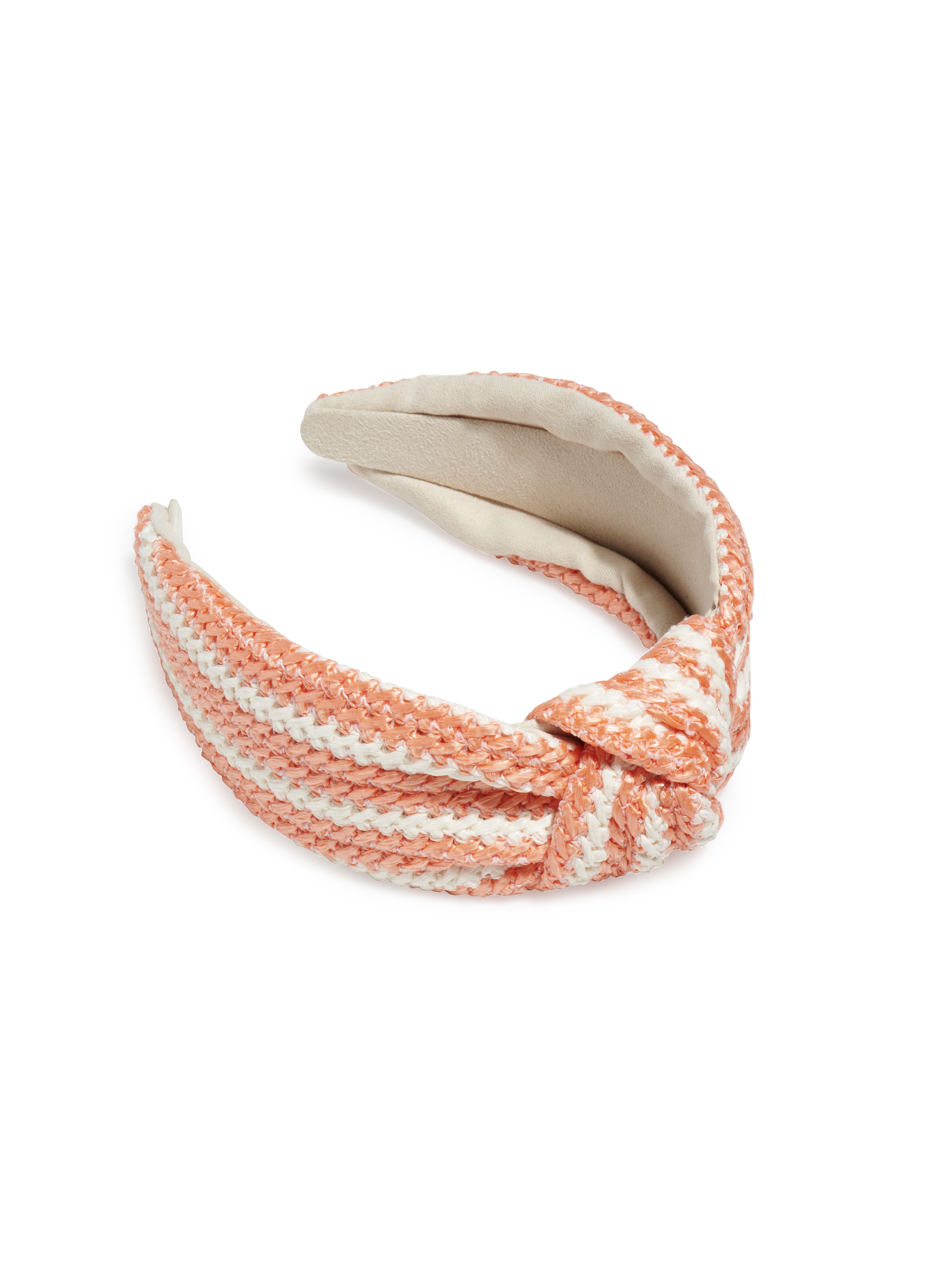 Picture of WOVEN STRIPE KNOTTED HEADBAND, ORANGE