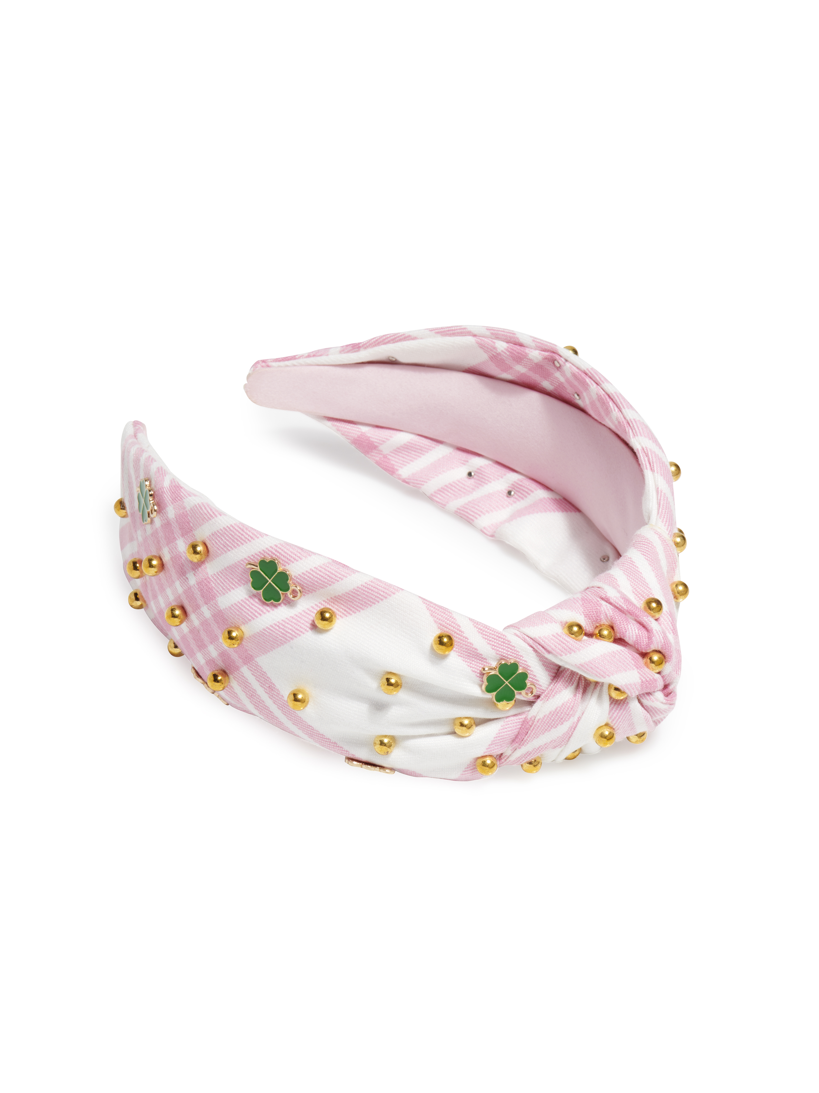 Picture of LUCKY CHARM PLAID HEADBAND, PINK