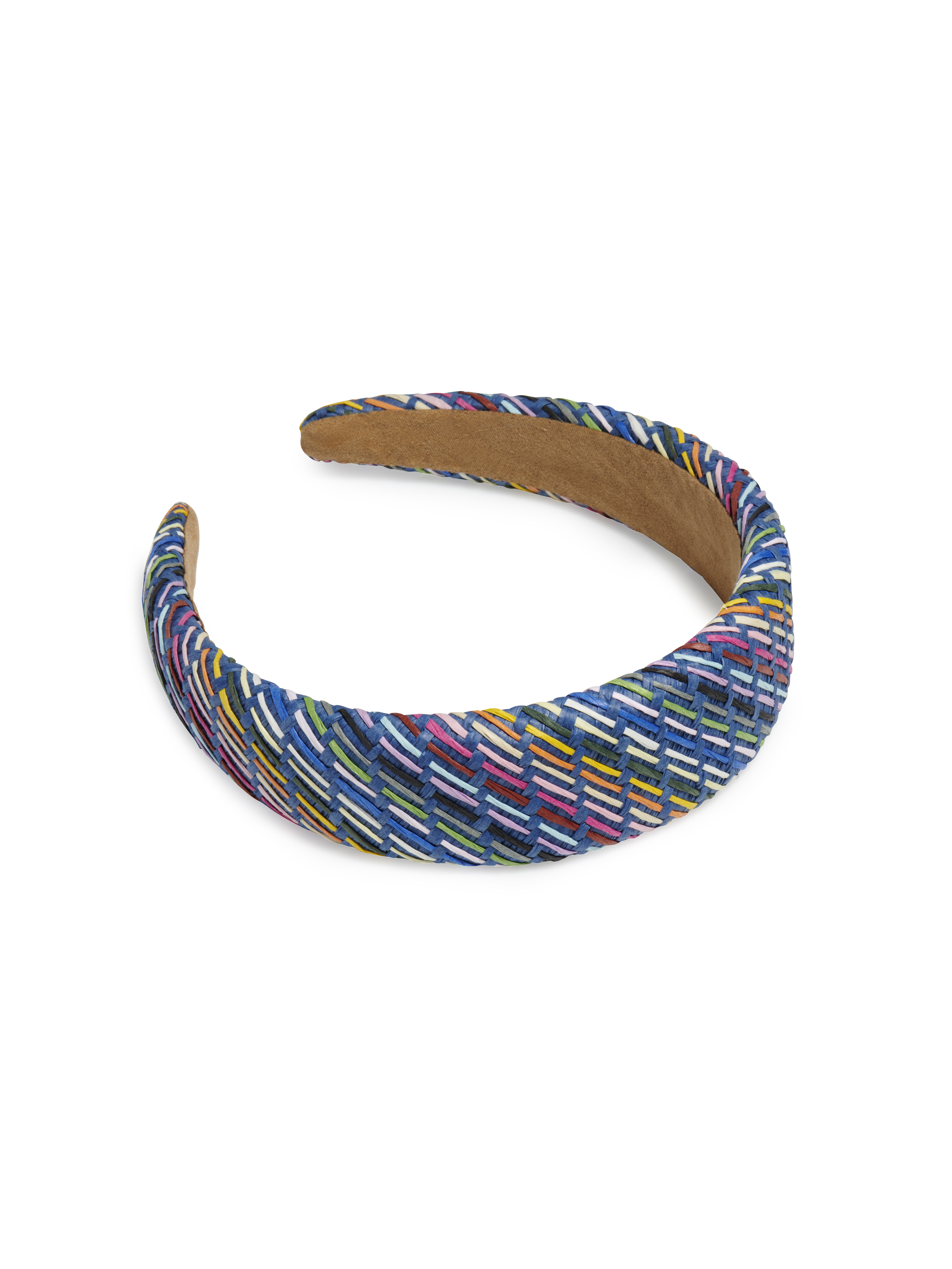 Picture of PAPER STRAW PADDED HEADBAND, BLUE