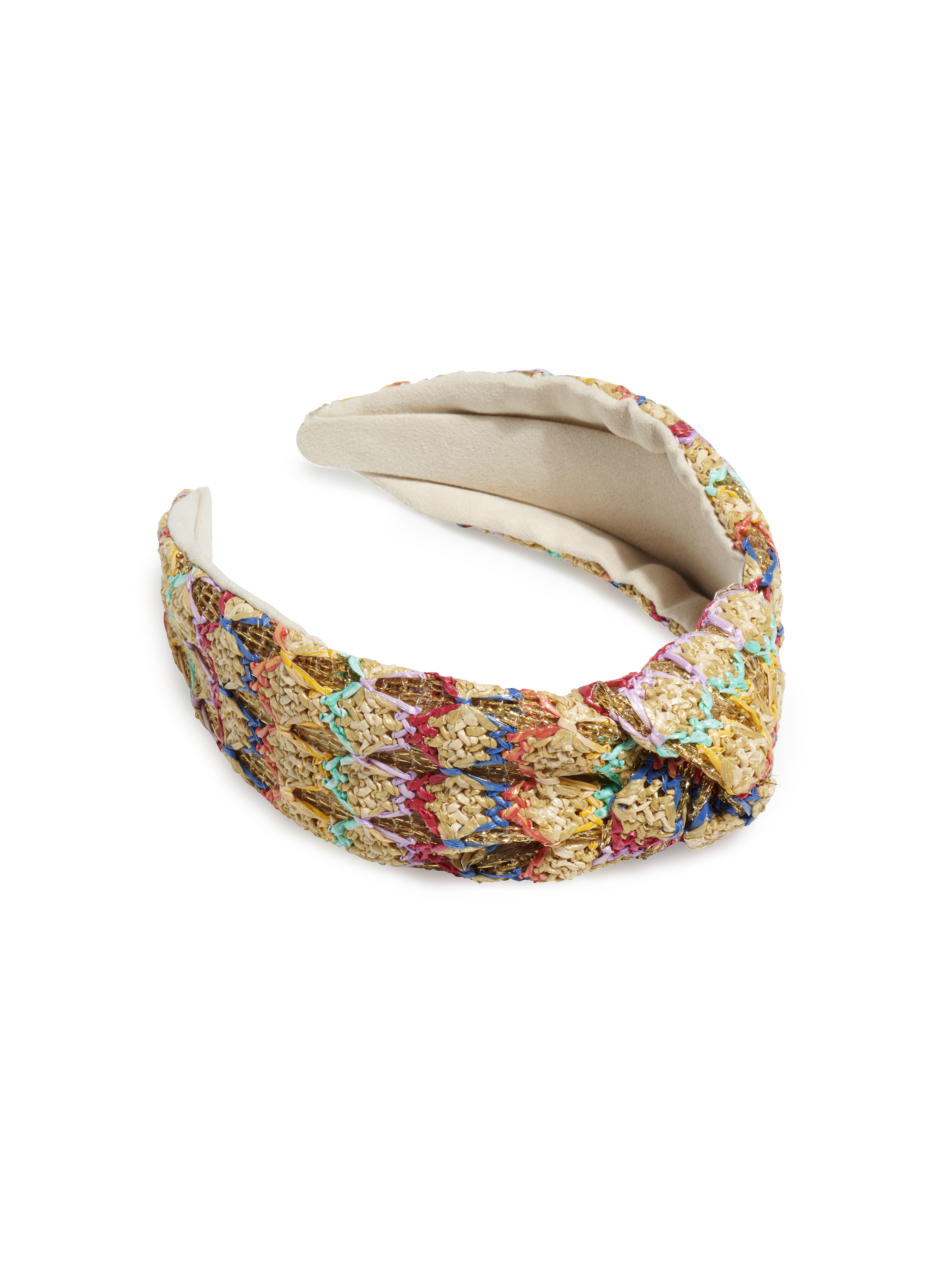 Picture of PAPER STRAW KNOTTED HEADBAND, MULTI