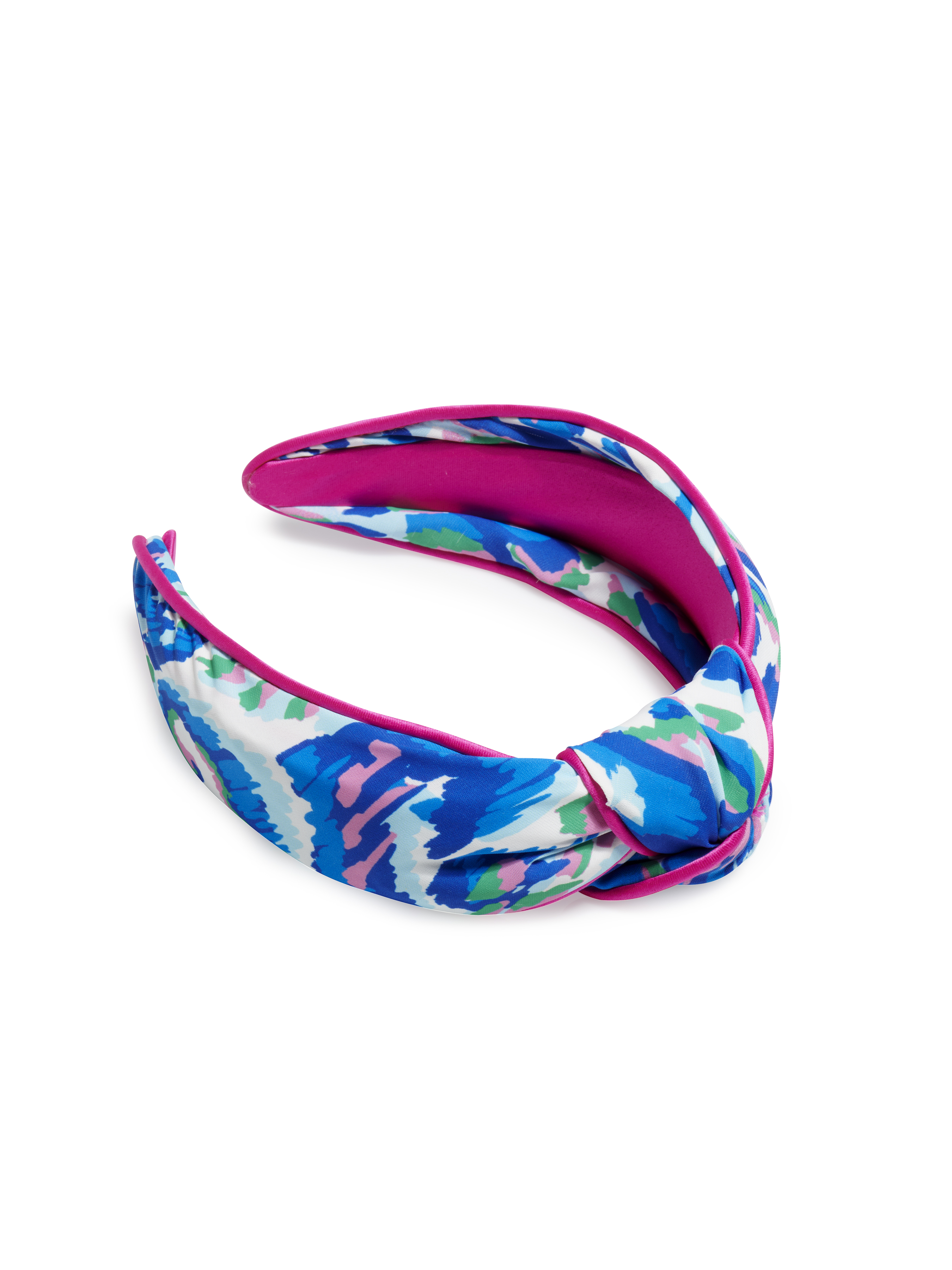 Picture of WATERCOLOR KNOTTED HEADBAND, BLUE