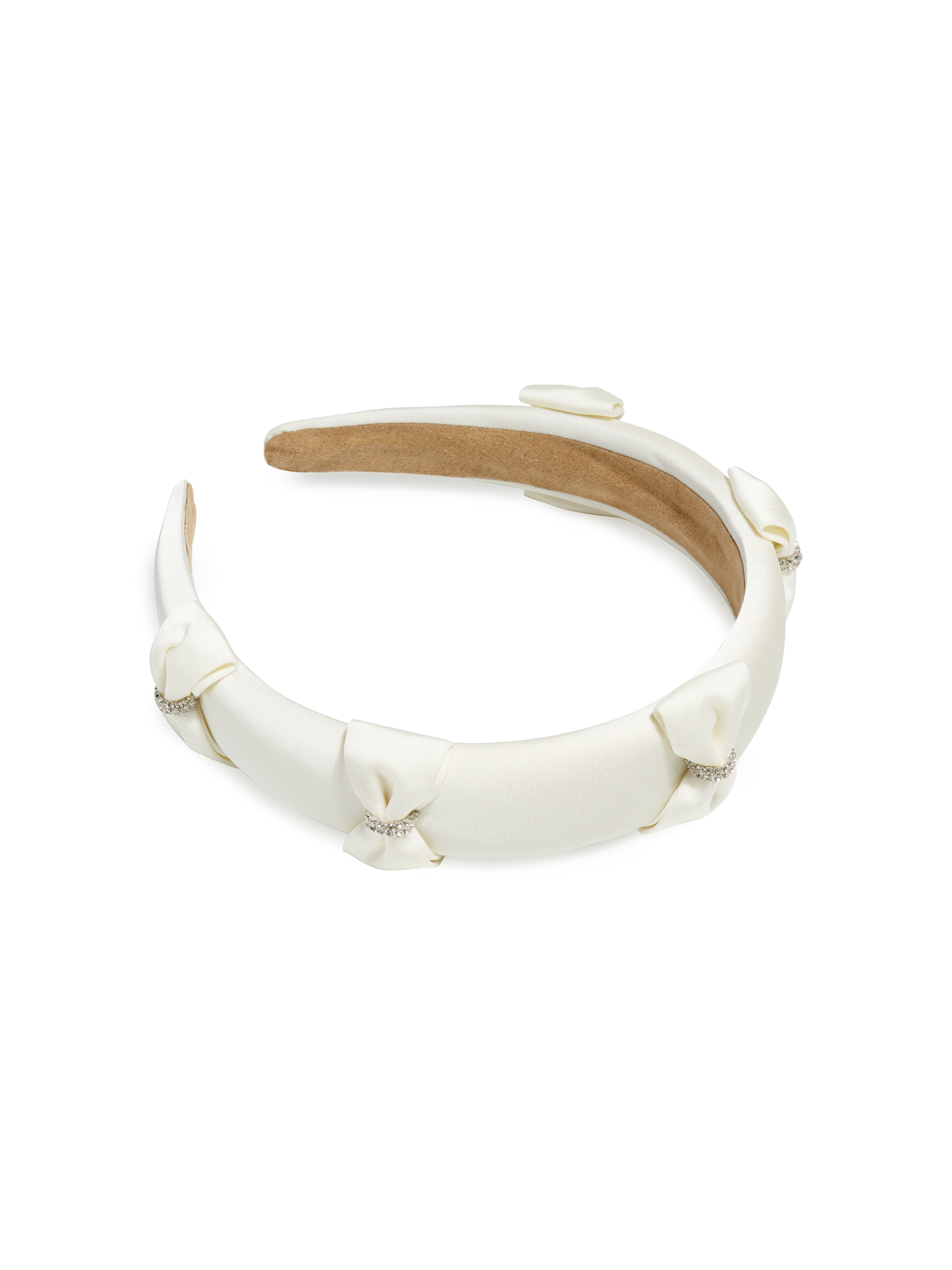 Picture of RHINESTONE BOWS HEADBAND, IVORY
