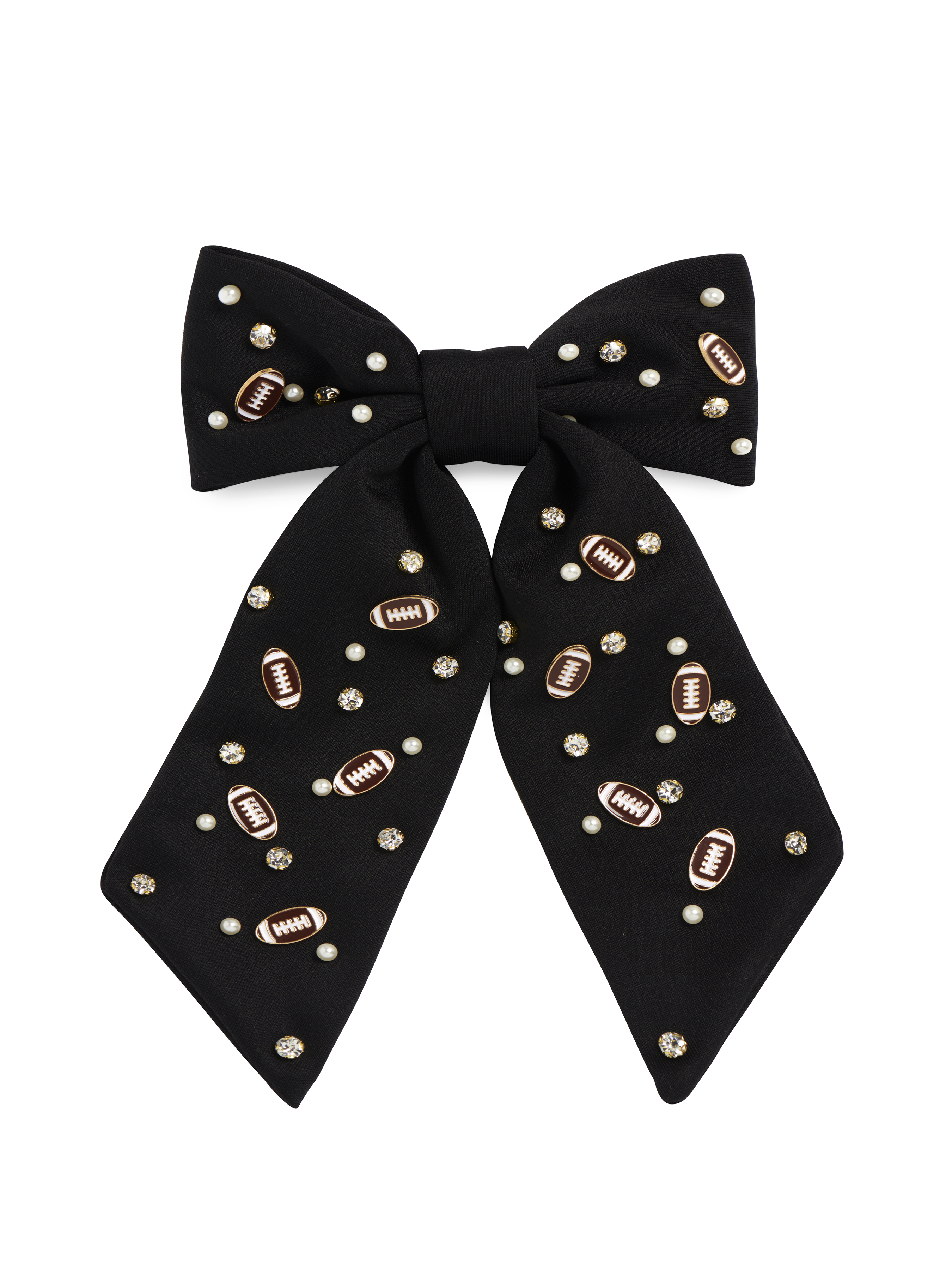 Picture of GAME DAY CHARMS BOW CLIP,BLAC