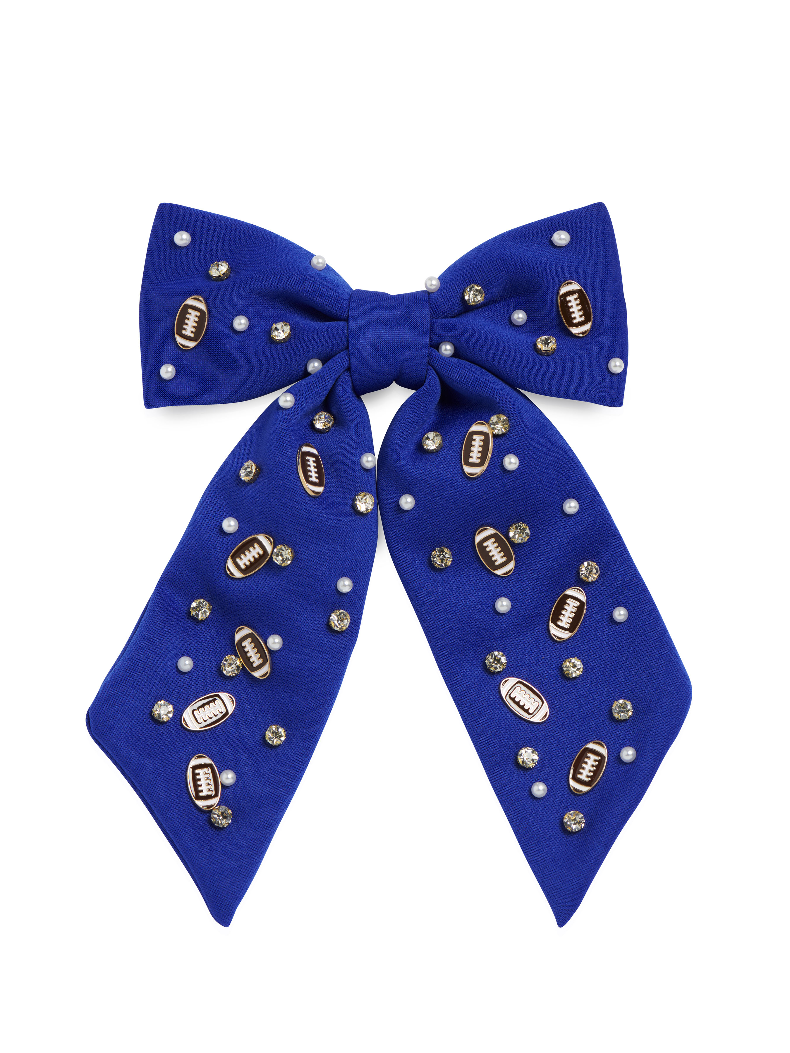 Picture of GAME DAY CHARMS BOW CLIP,BLUE