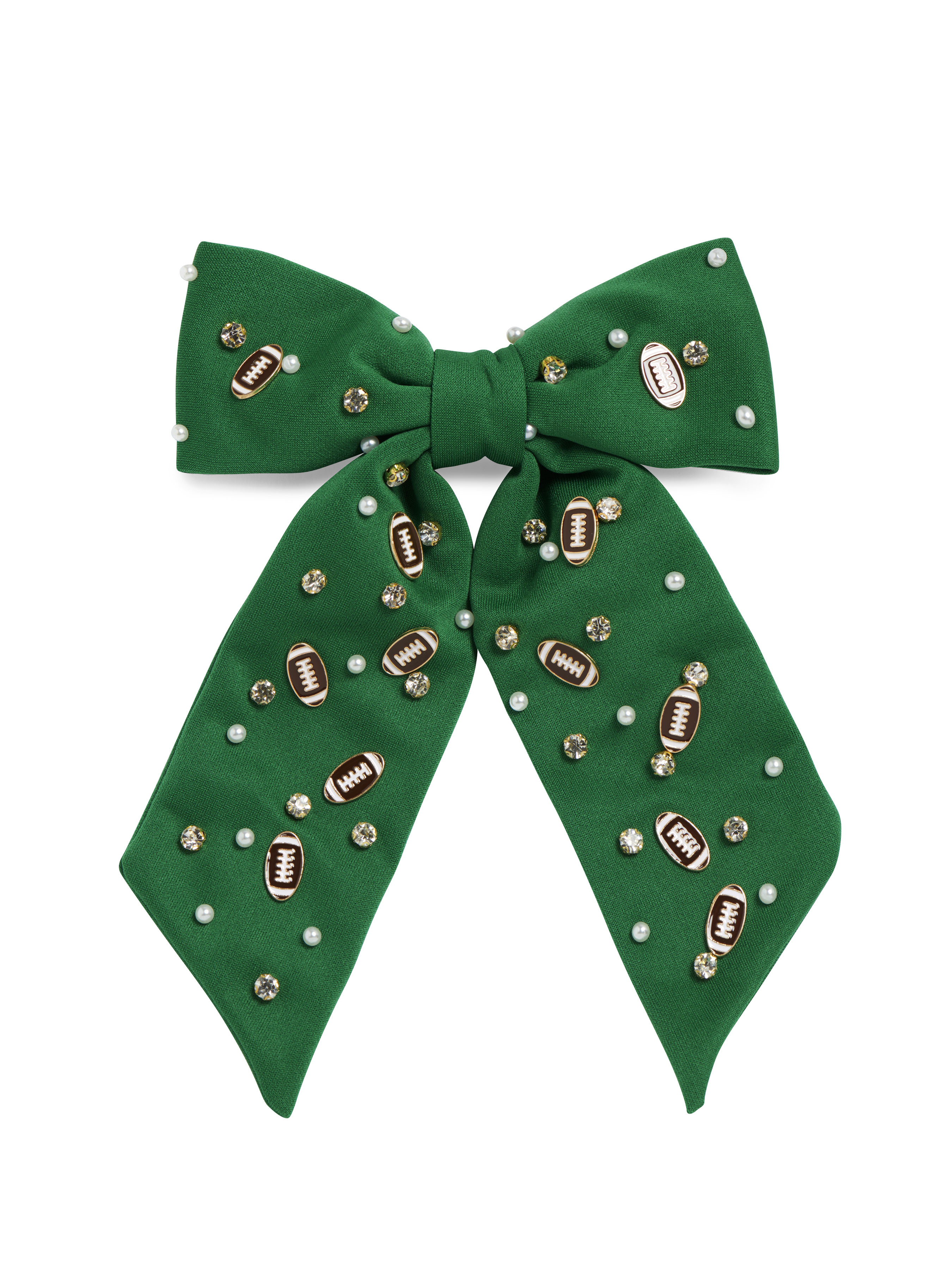 Picture of GAME DAY CHARMS BOW CLIP,GREE