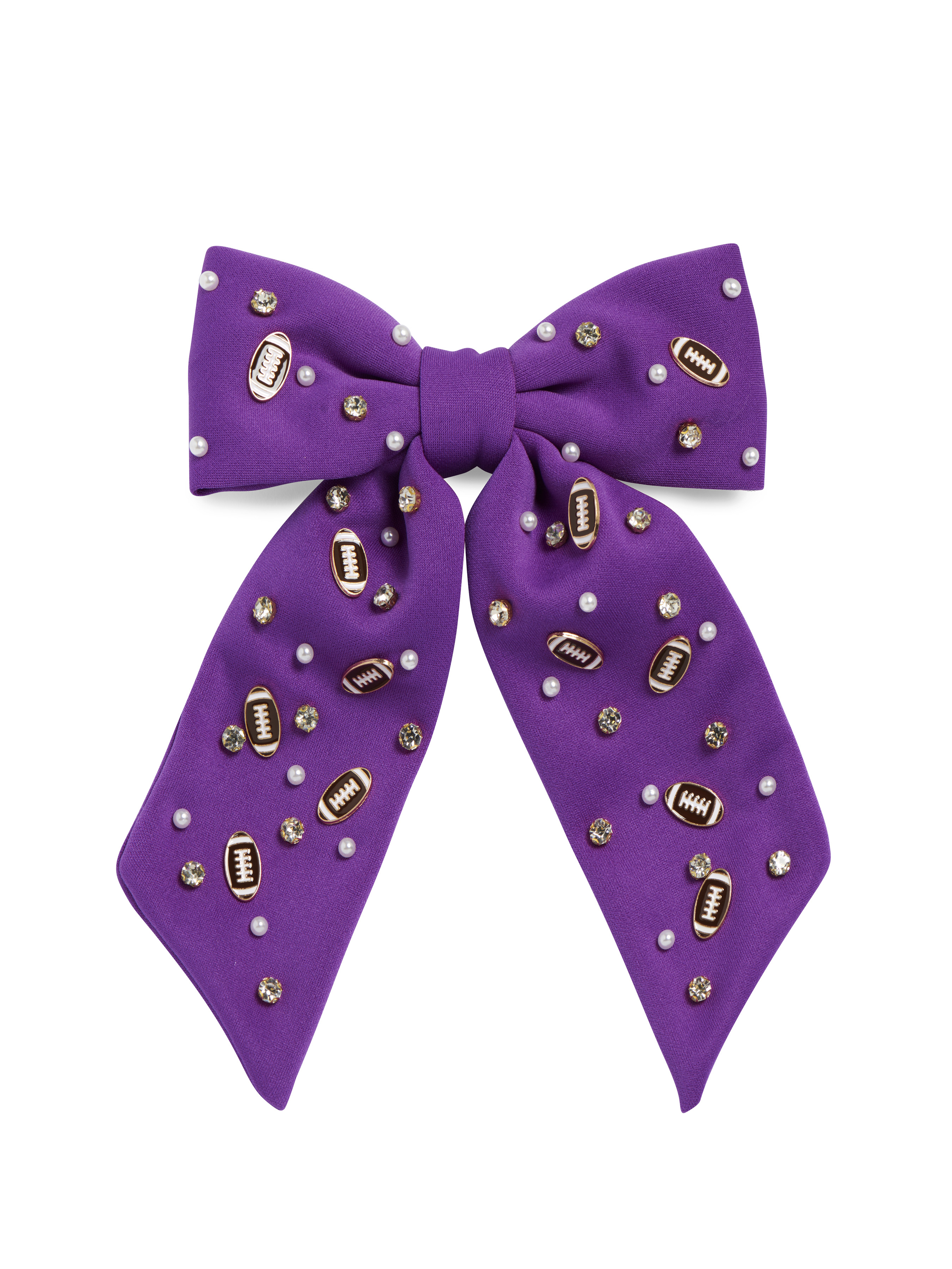 Picture of GAME DAY CHARMS BOW CLIP,PURP