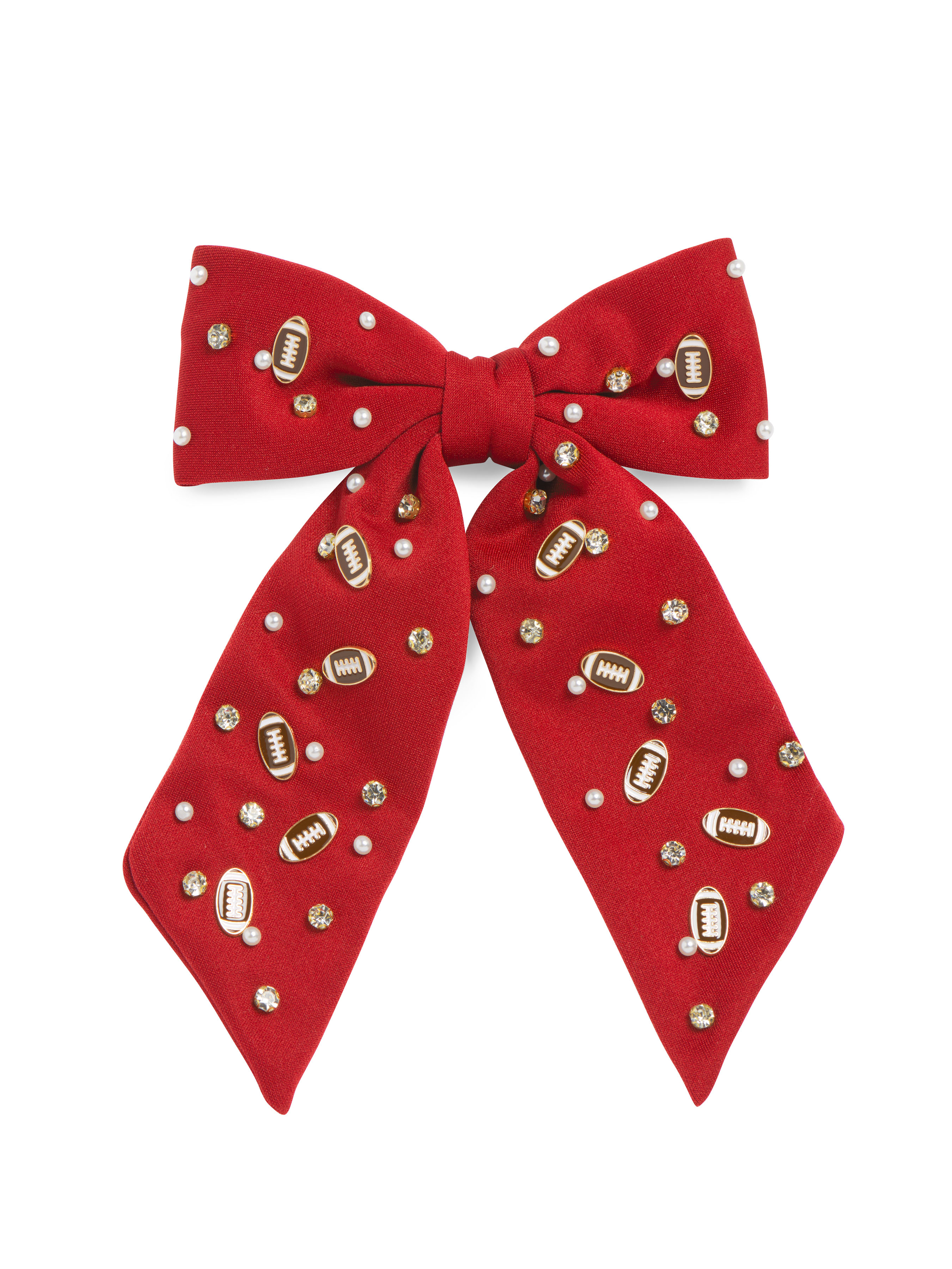 Picture of GAME DAY CHARMS BOW CLIP,RED