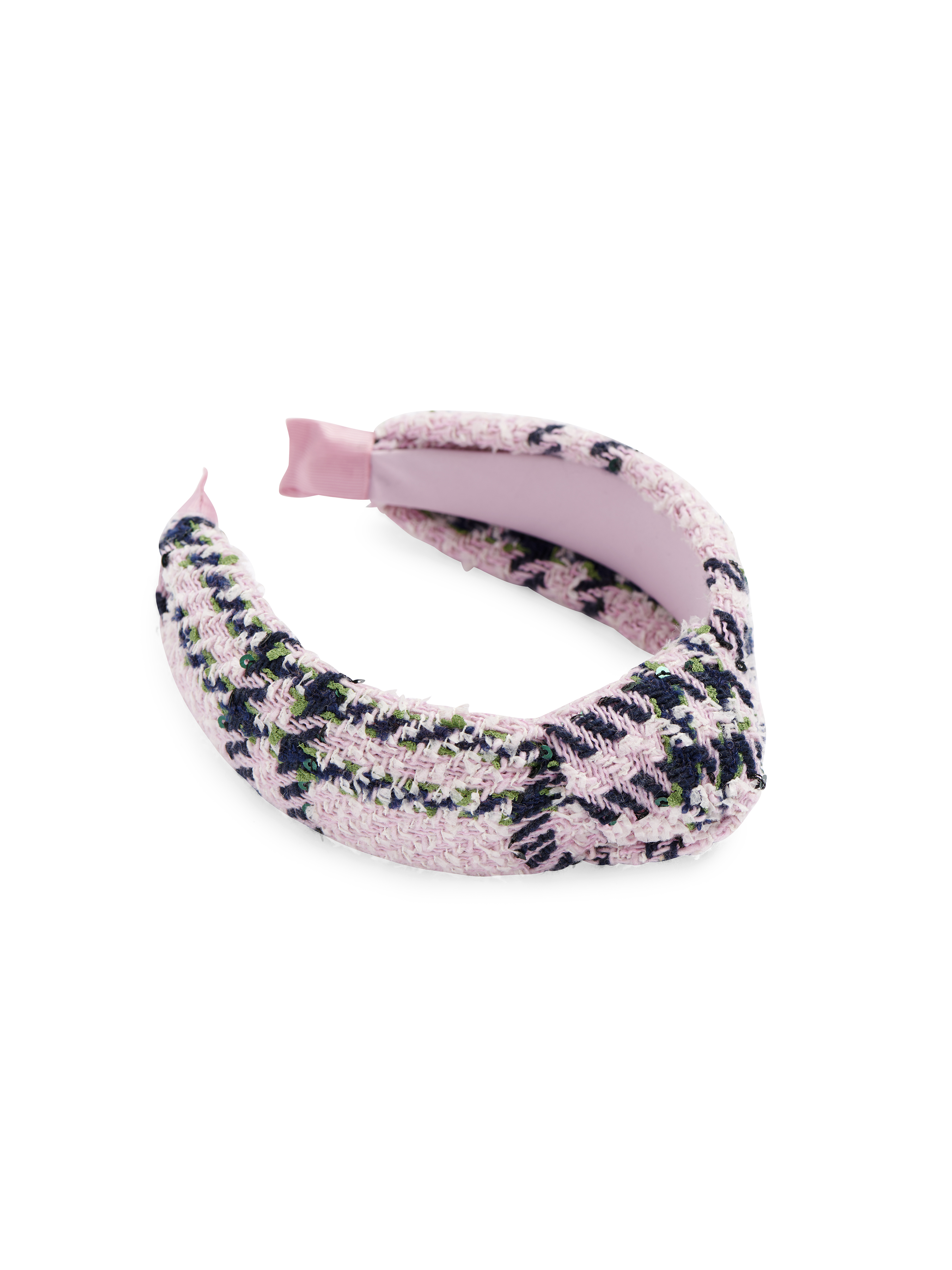 Picture of PLAID BOUCLE HEADBAND,PINK