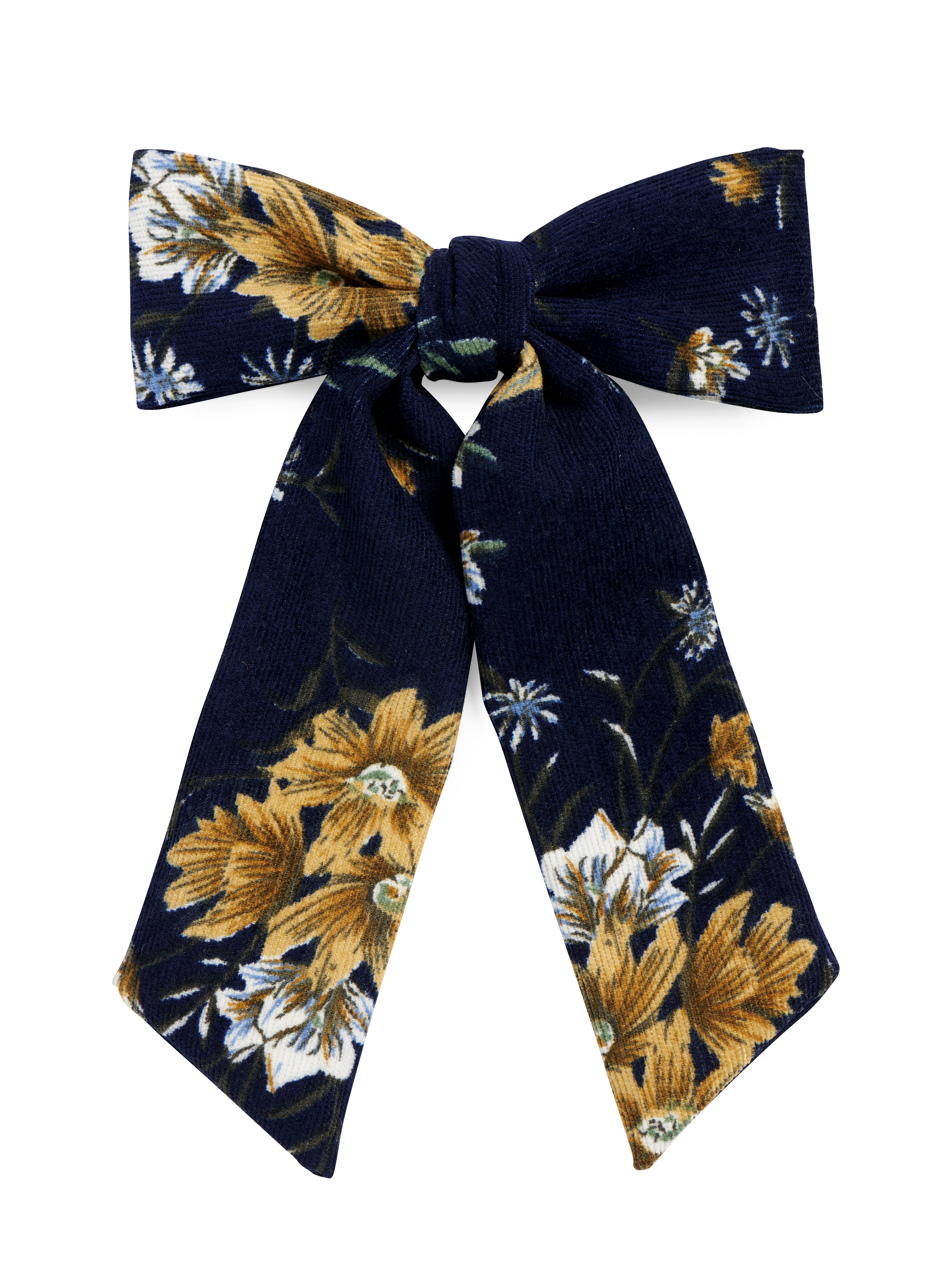 Picture of FLORAL BOW CLIP,NAVY