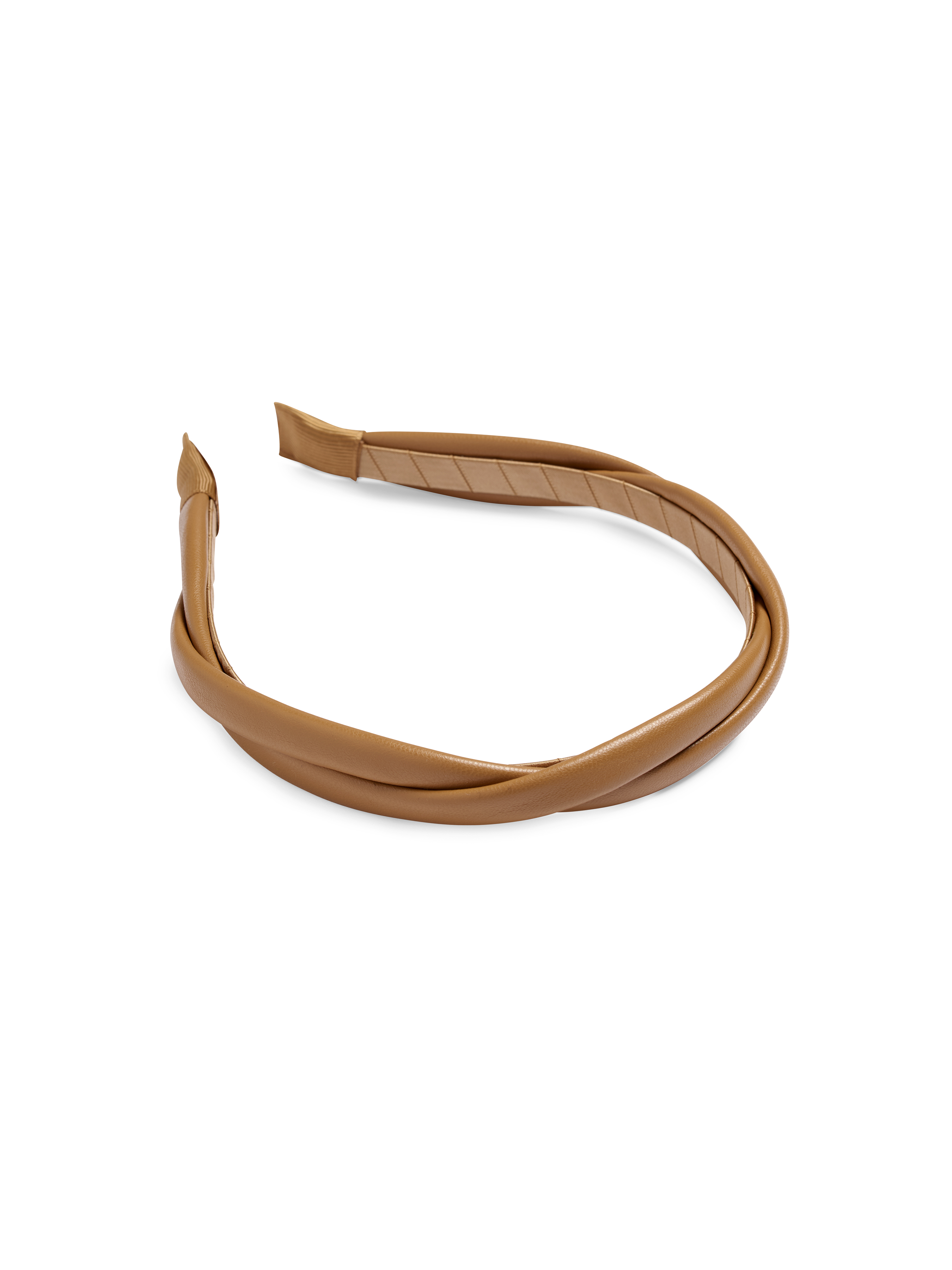 Picture of FAUX LEATHER TWIST HEADBAND, TAN