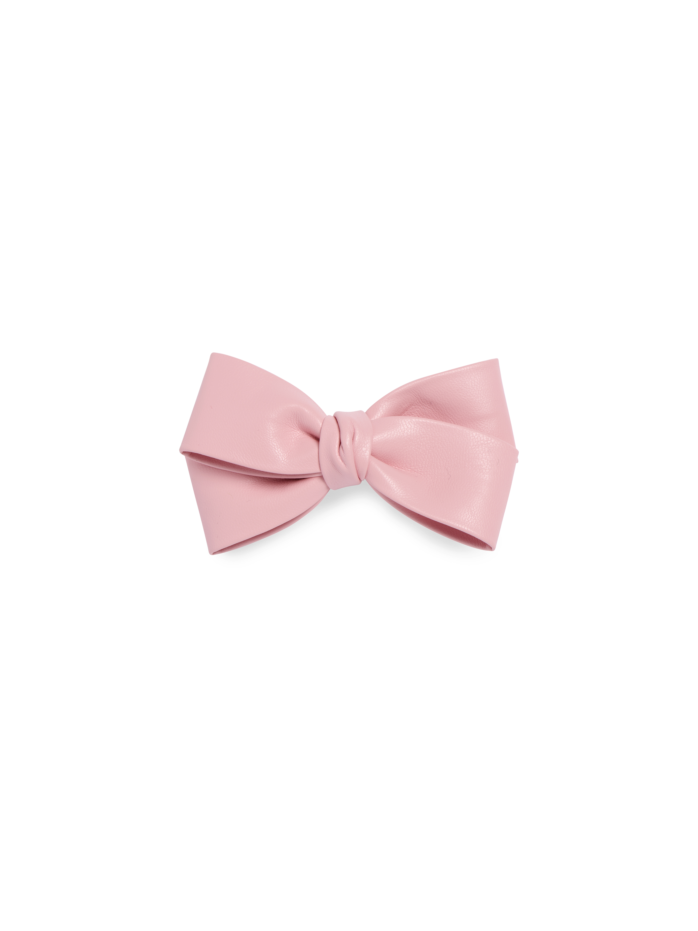 Picture of FAUX LEATHER BOW CLIP, BLUSH