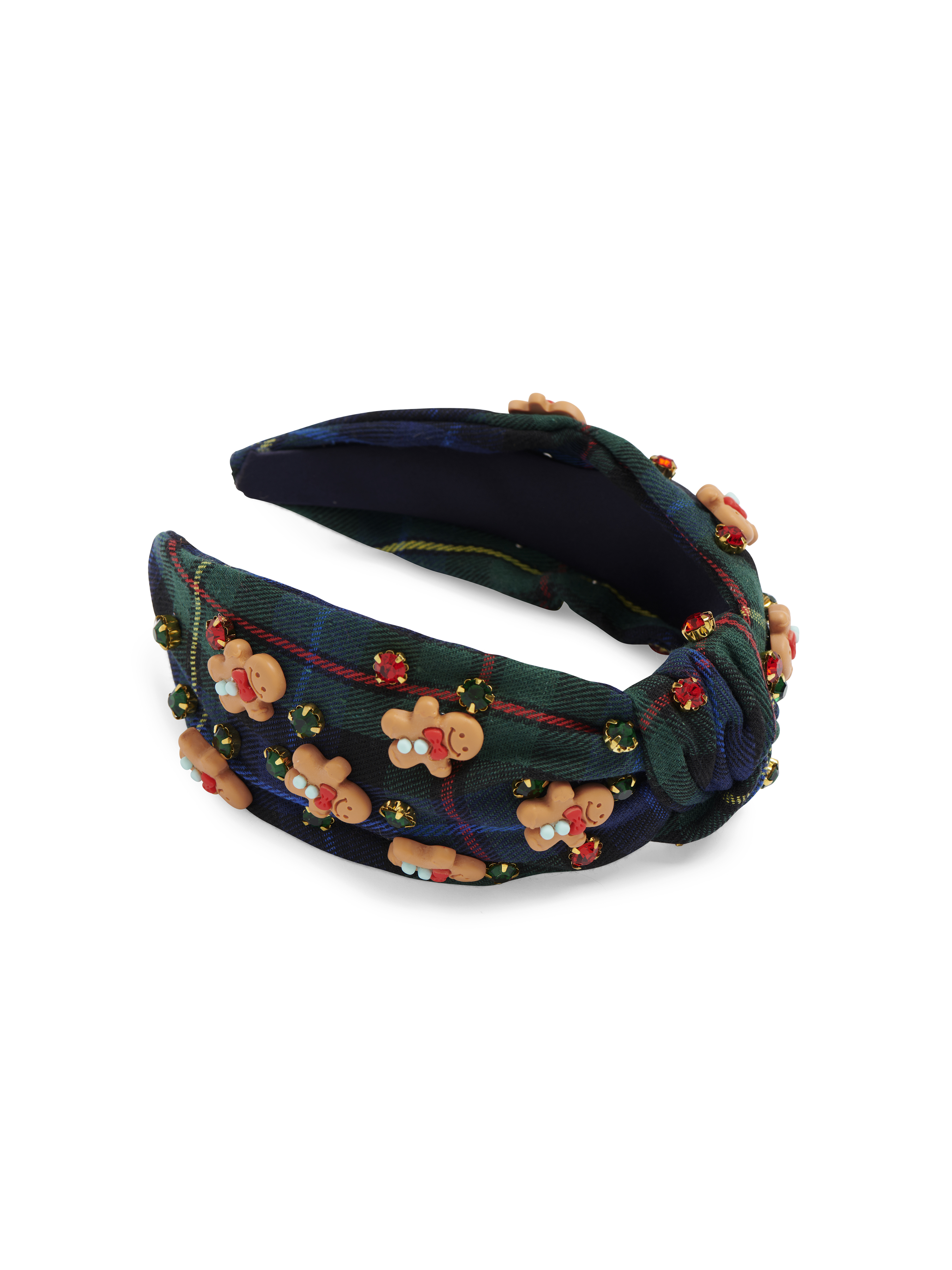 Picture of PLAID GINGERBREAD MAN HEADBAND,NAVY