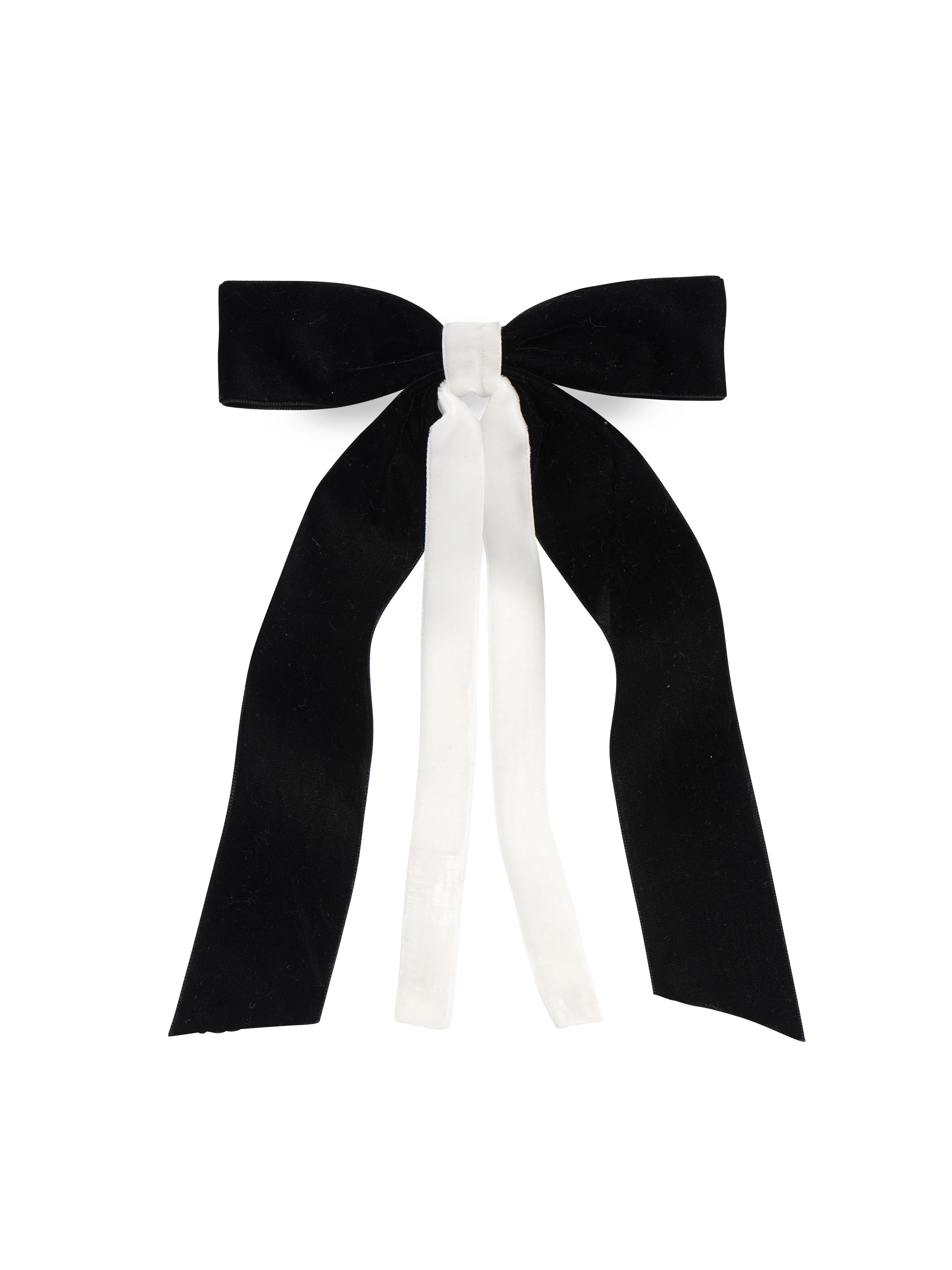 Picture of TWO-TONE VELVET BOW CLIP,BLACK