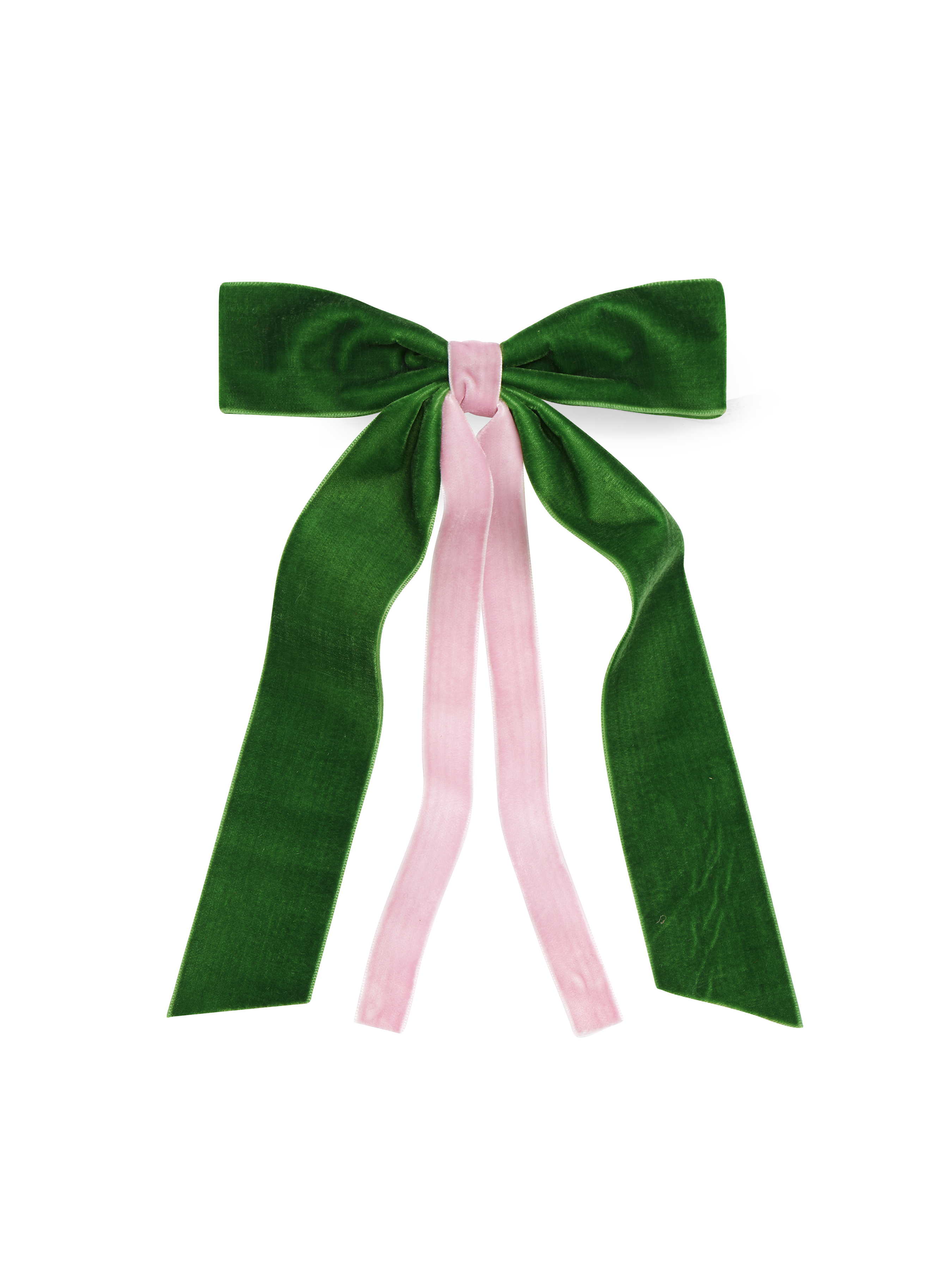 Picture of TWO-TONE VELVET BOW CLIP, GREEN