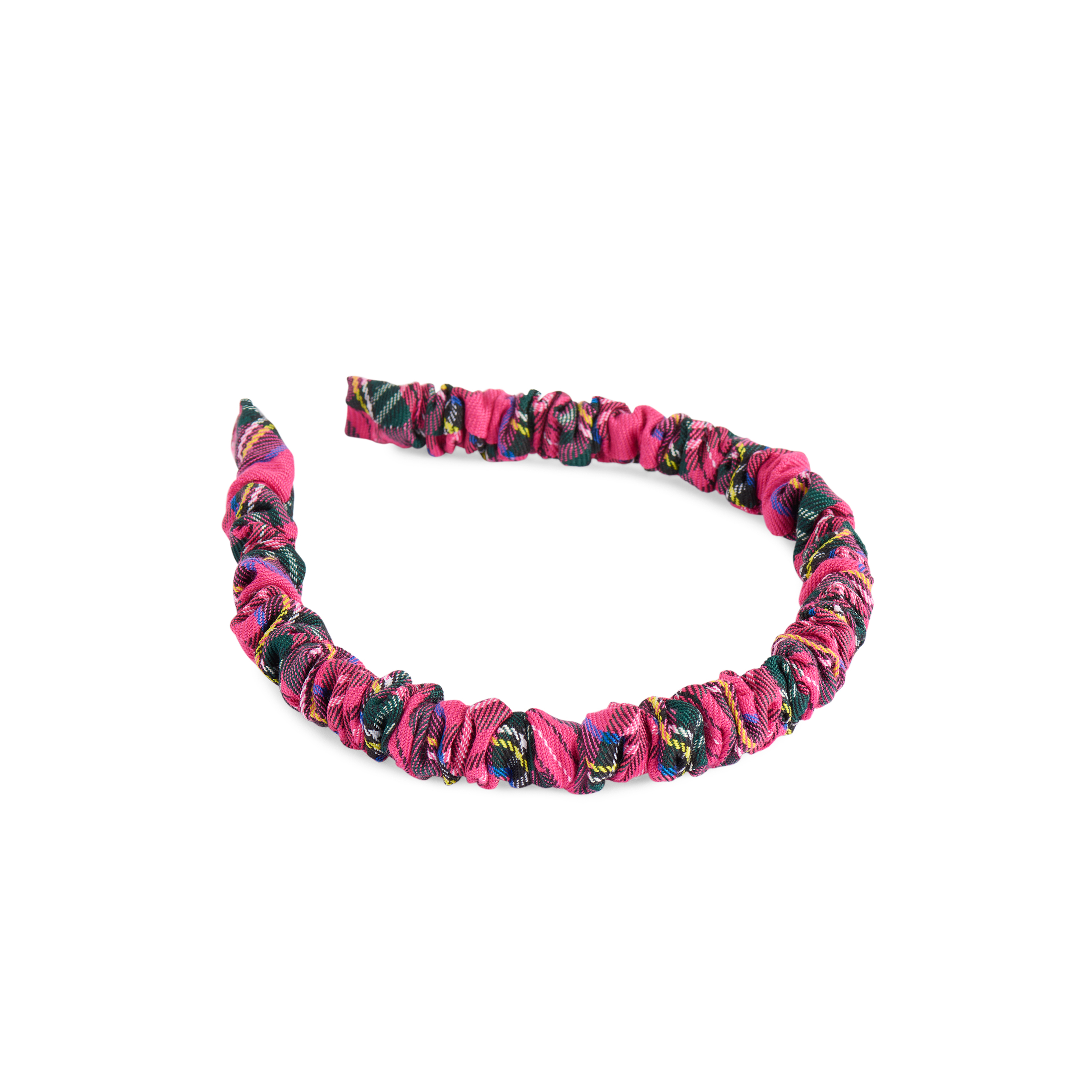 Picture of PLAID SCRUNCH HEADBAND,PINK