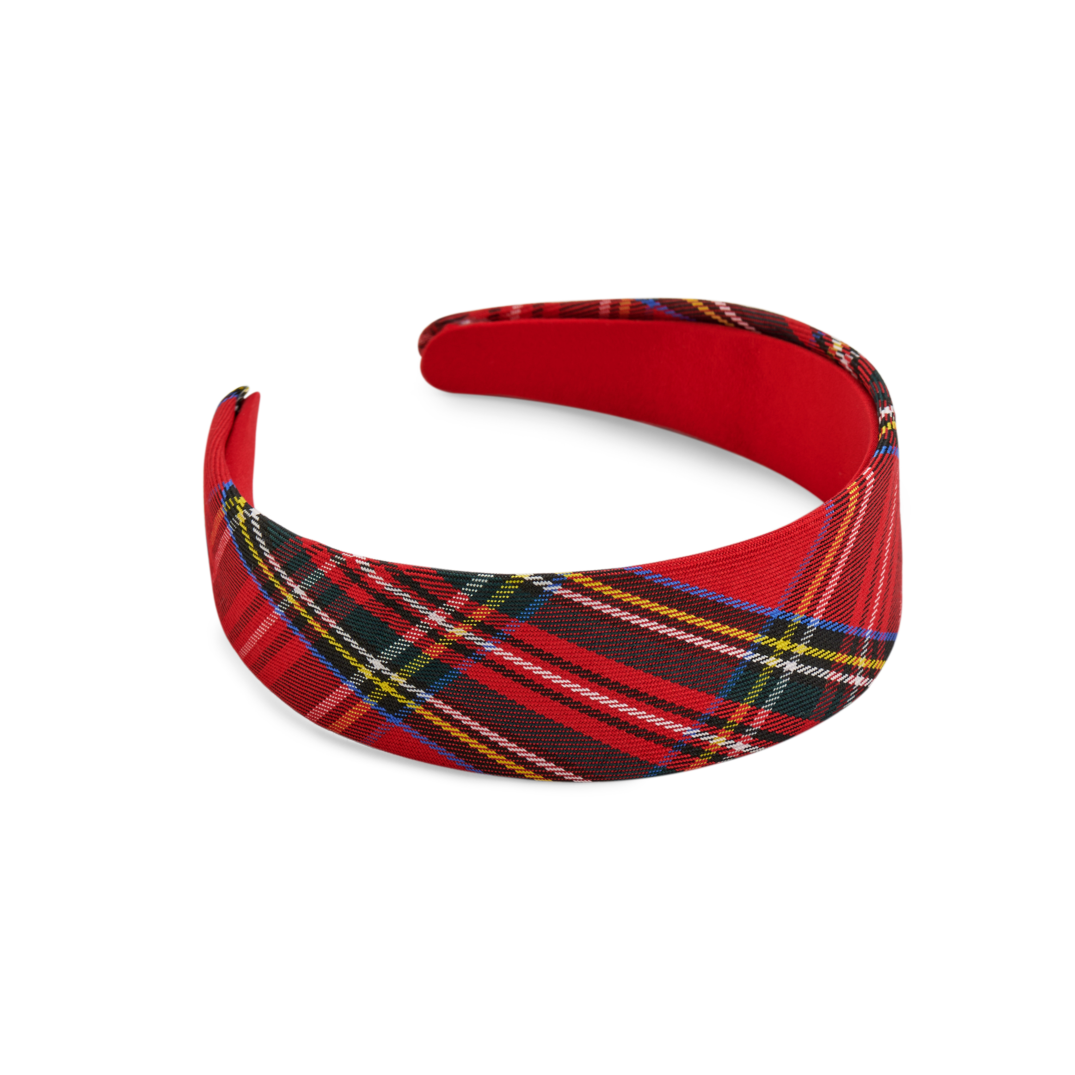 Picture of PLAID WIDE HEADBAND,RED