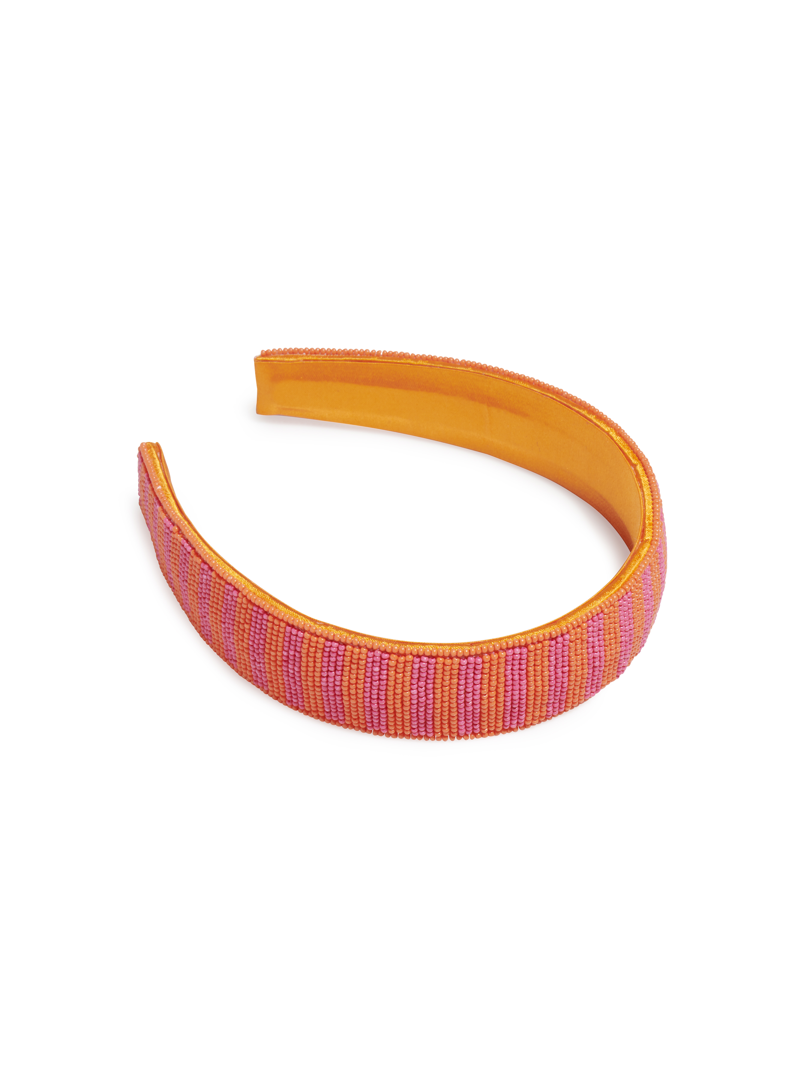 Picture of BEADED STRIPE HEADBAND, ORANGE