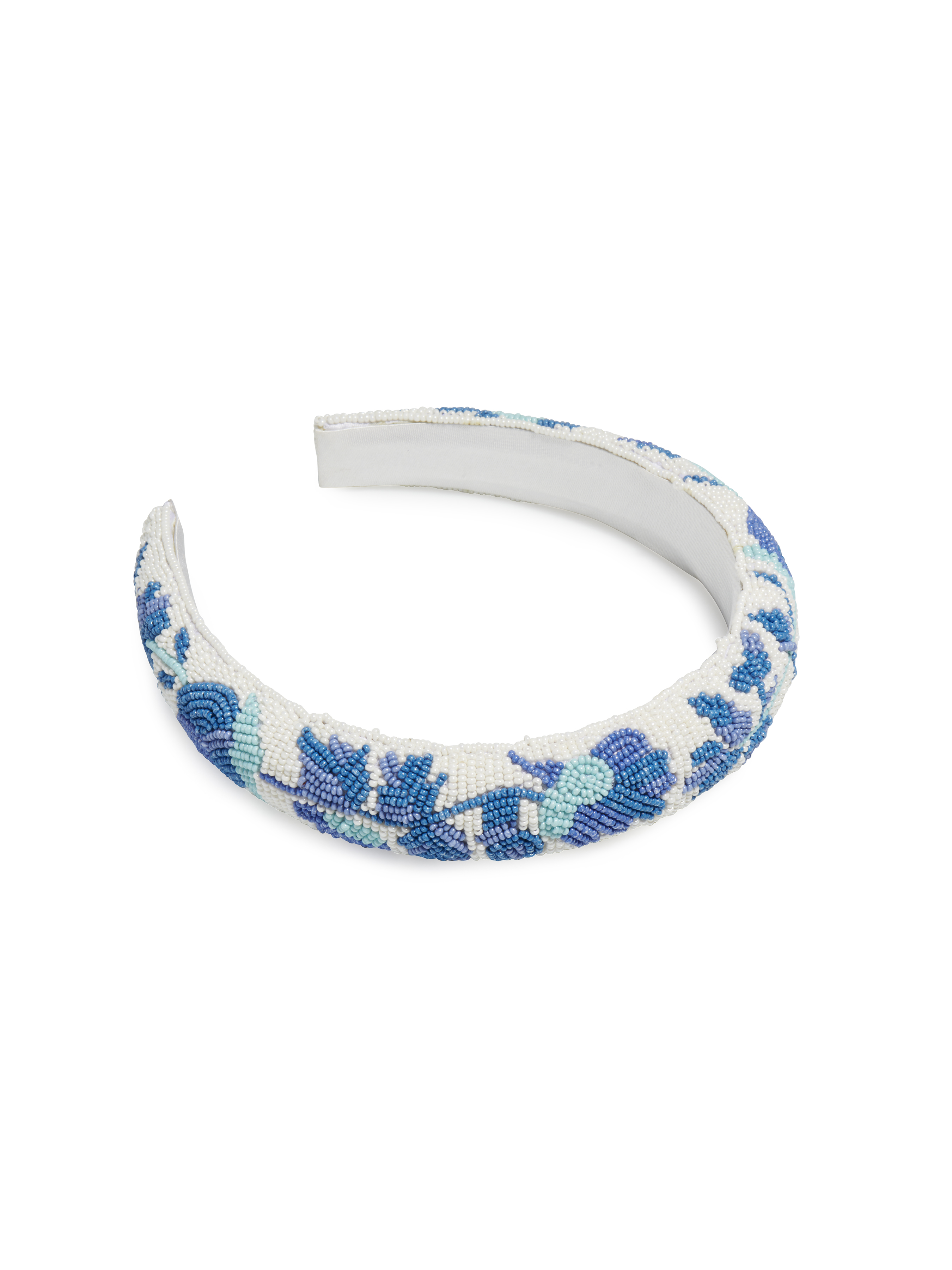 Picture of BEADED FLORAL HEADBAND, BLUE
