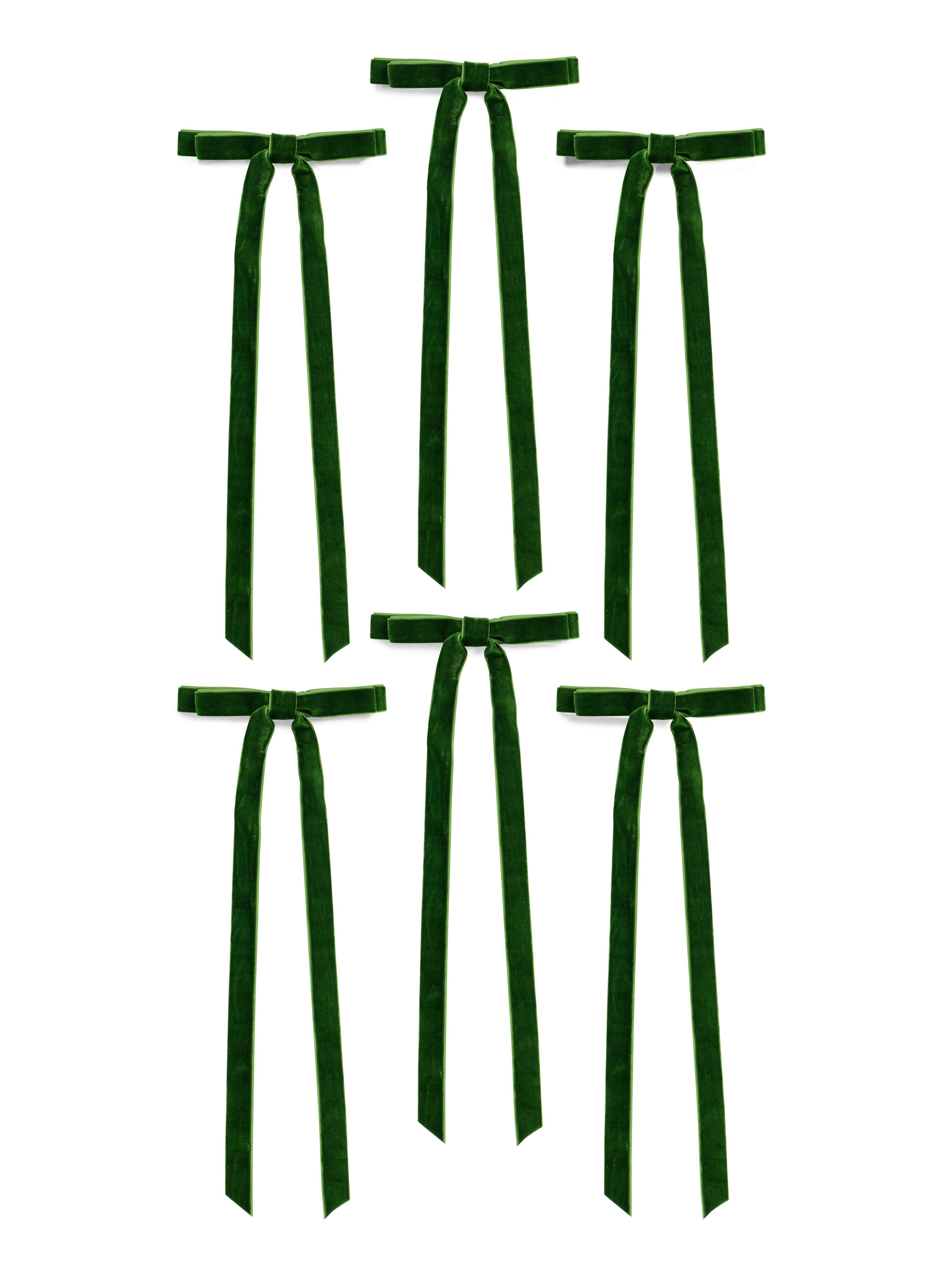 Picture of ASST/6 DECORATIVE BOWS,GREEN