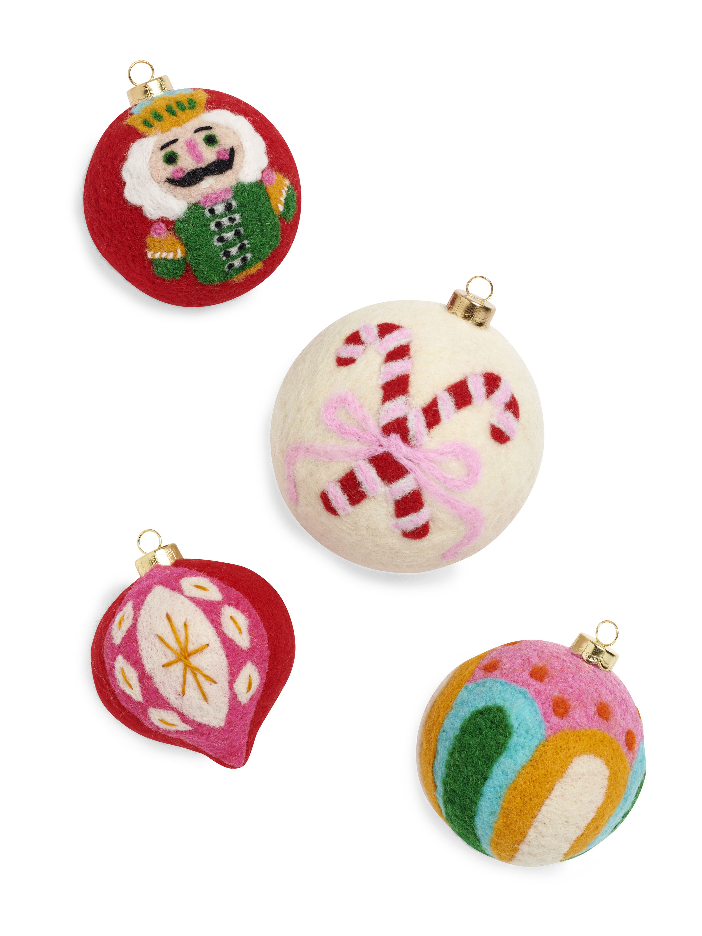 Picture of CANDY CANE ASST/4 ORNAMENTS,MULTI