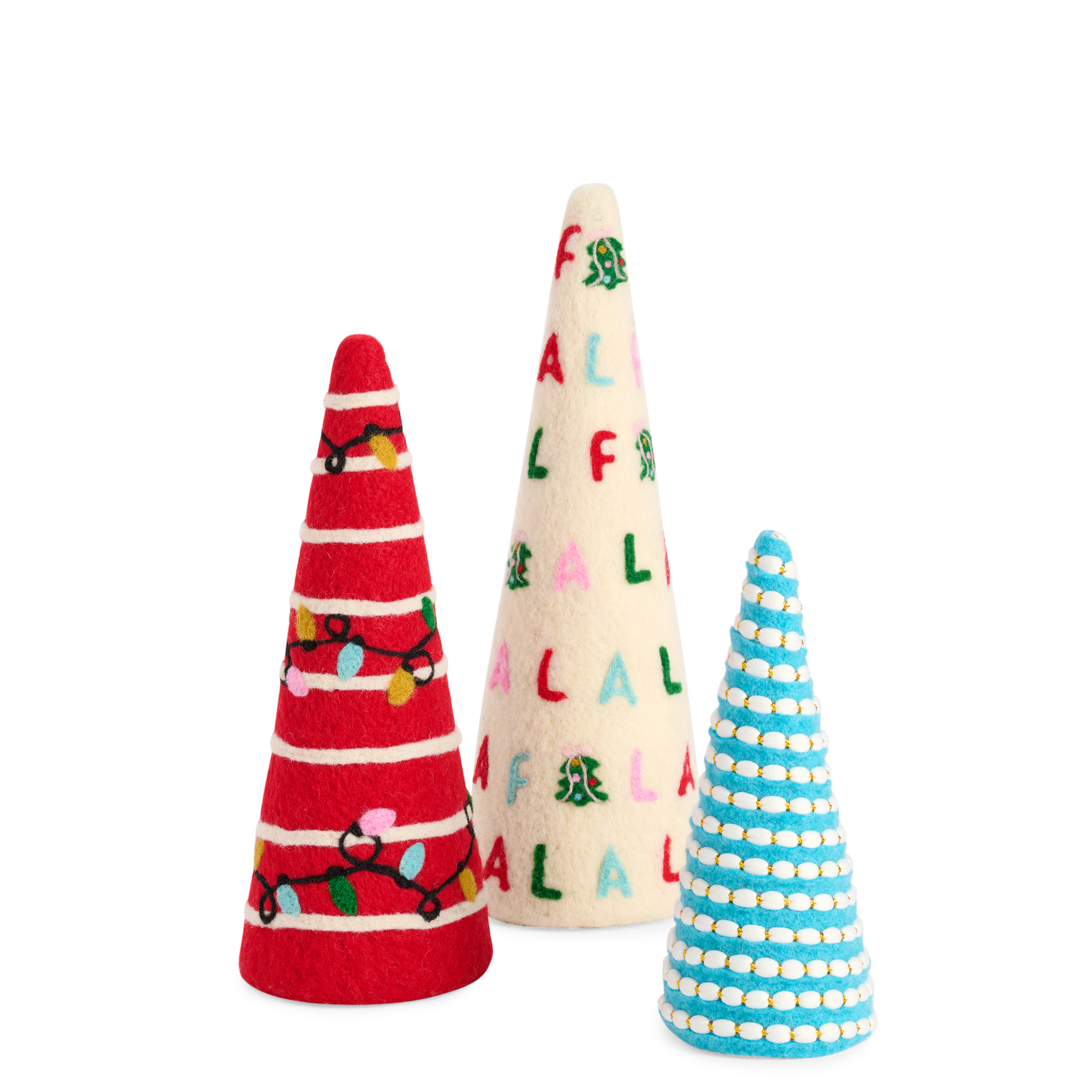 Picture of ASST/3 "FA LA LA"/STRING LIGHTS DECORATIVE TREES,M