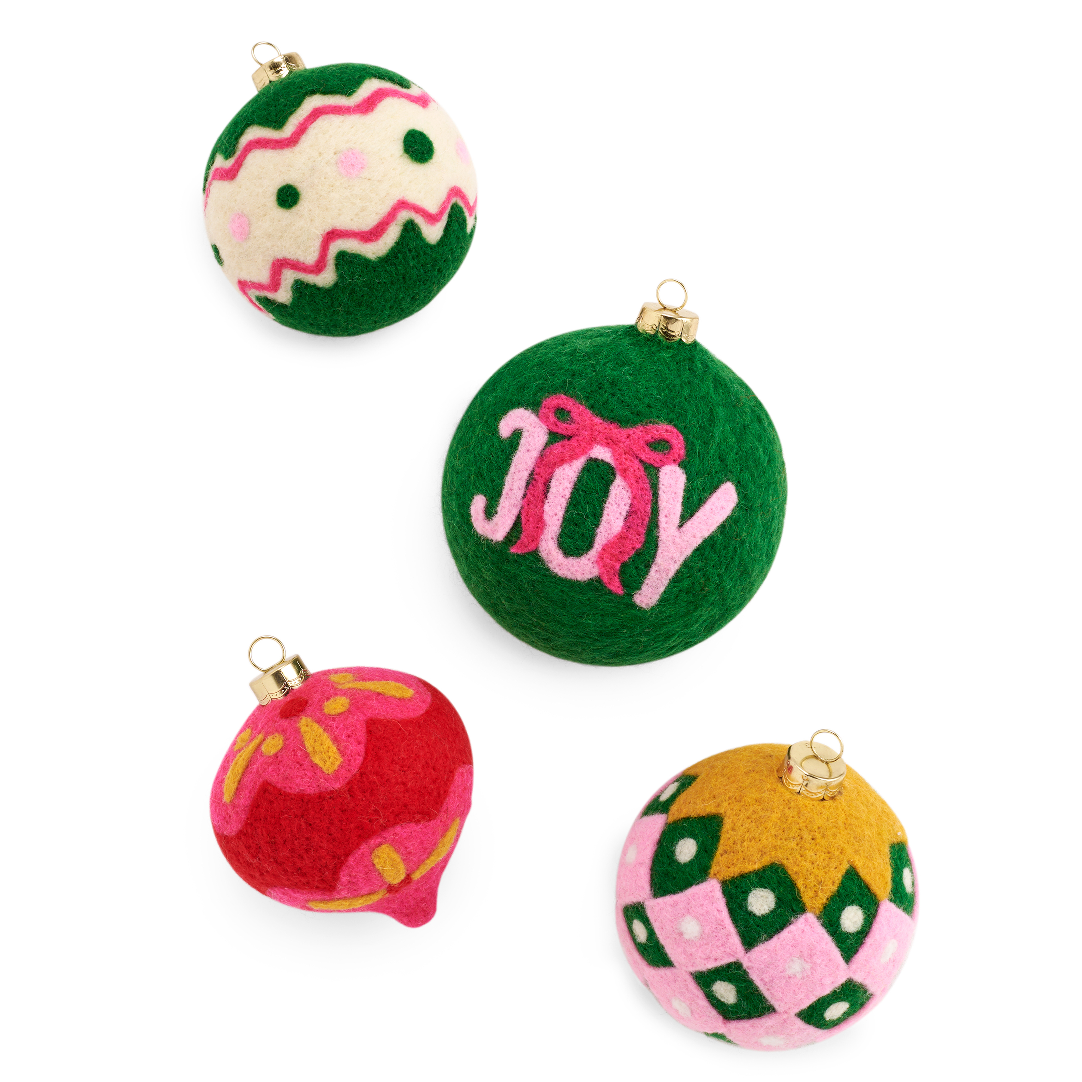 Picture of ASST/4 "JOY" ORNAMENTS,MULTI