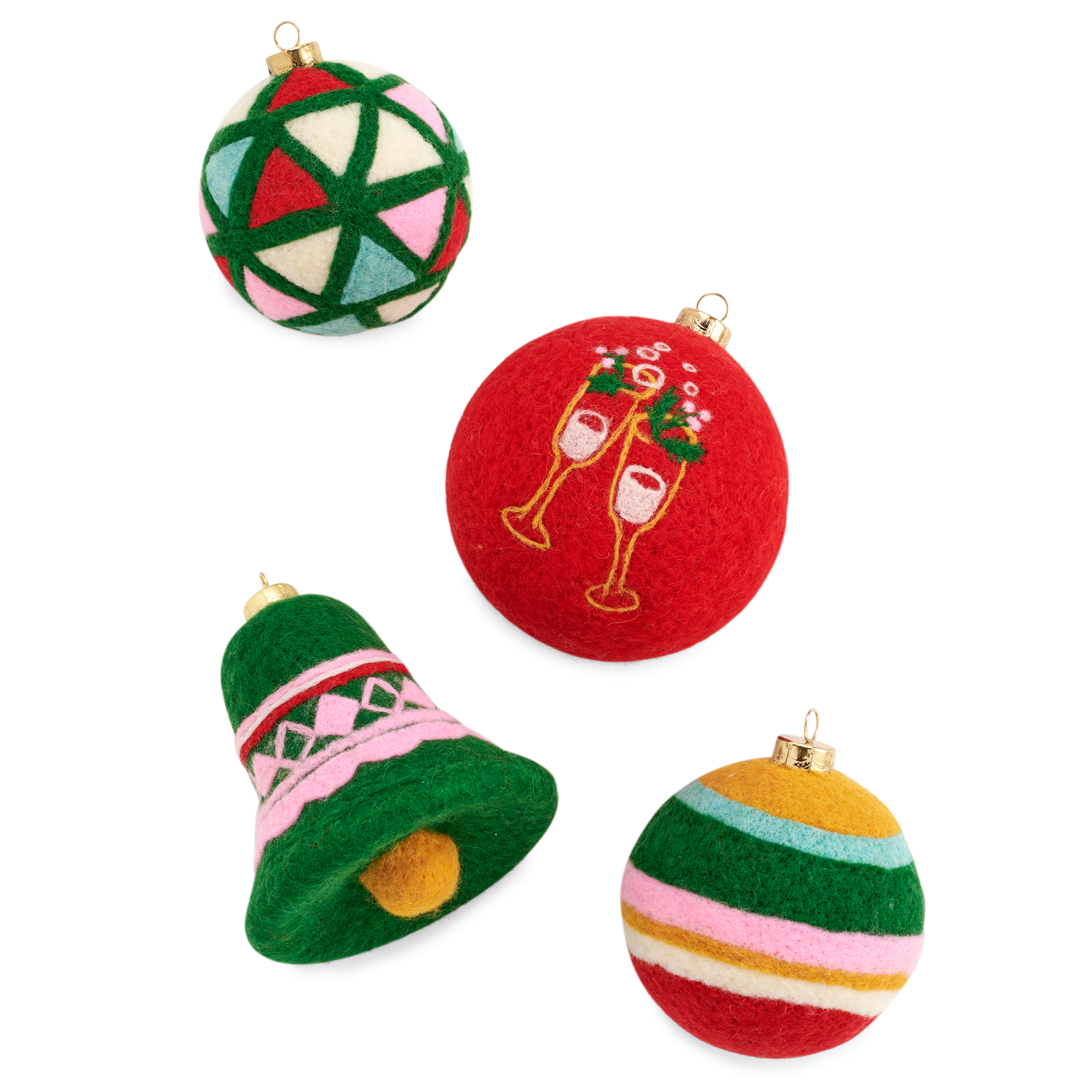 Picture of ASST/4 BUBBLY ORNAMENTS,MULTI