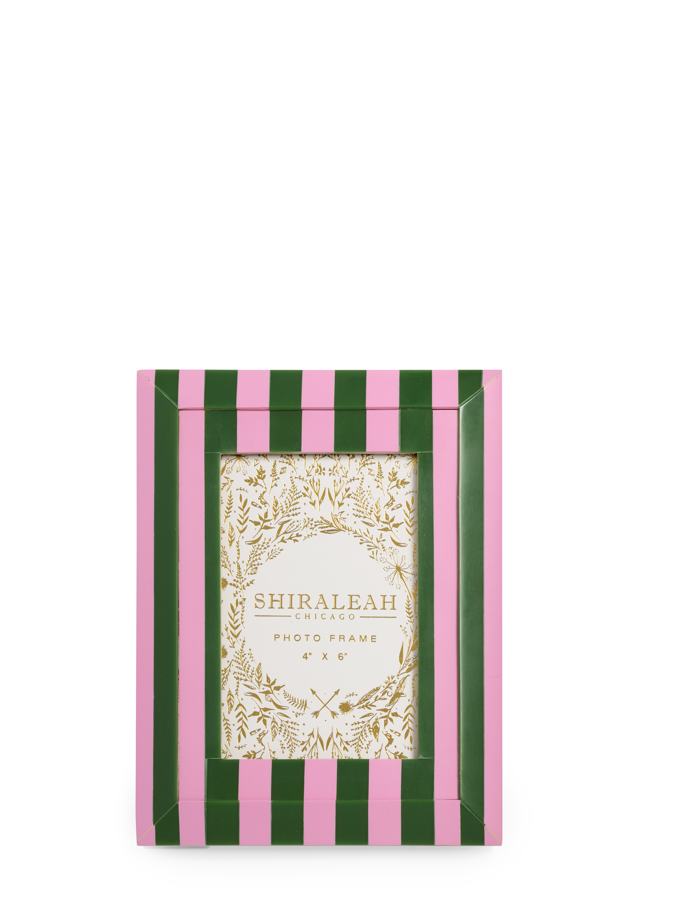 Picture of VIVA 4" x 6" STRIPED BEVEL PICTURE FRAME, PINK