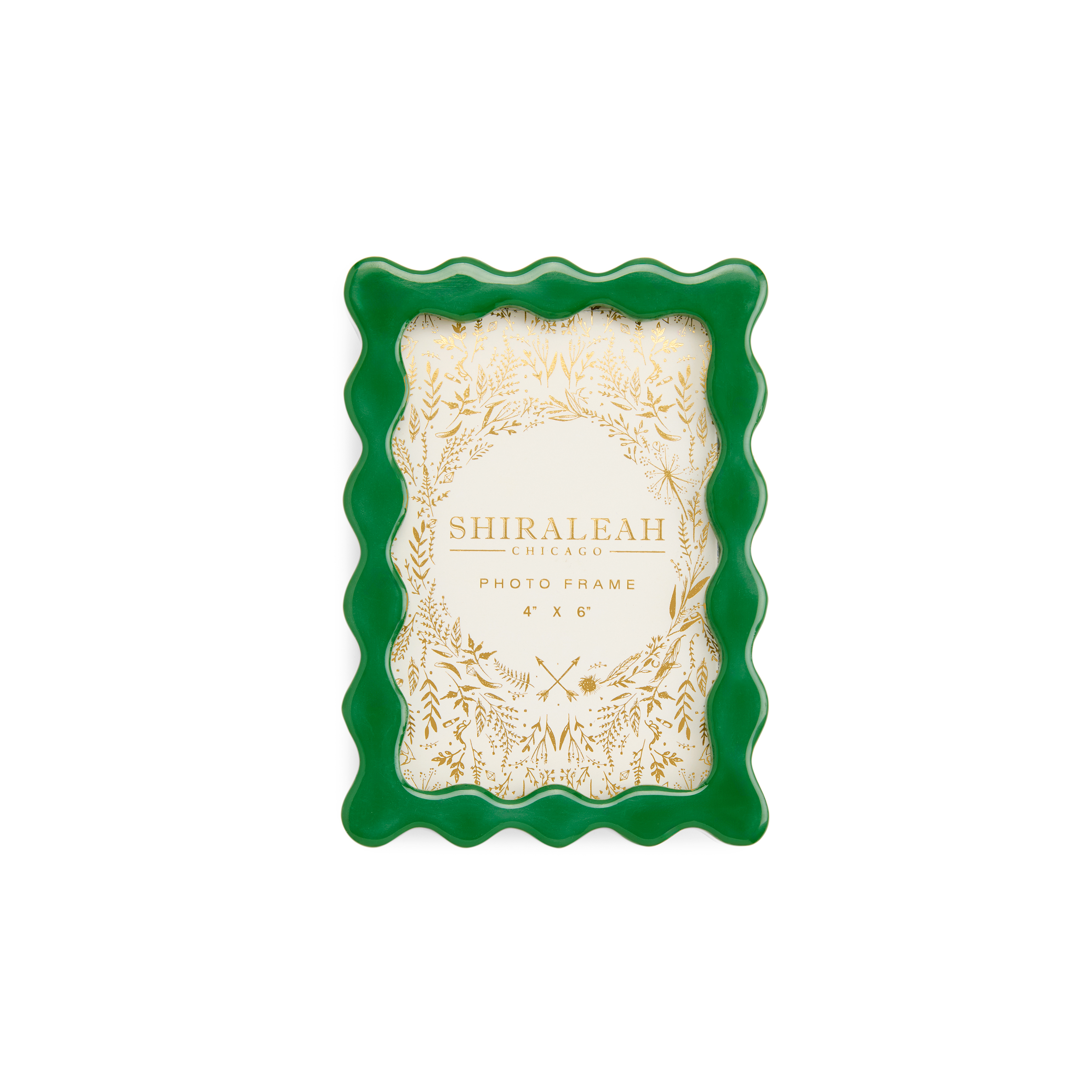 Picture of POPPY 4"x6" WAVE PICTURE FRAME,GREEN
