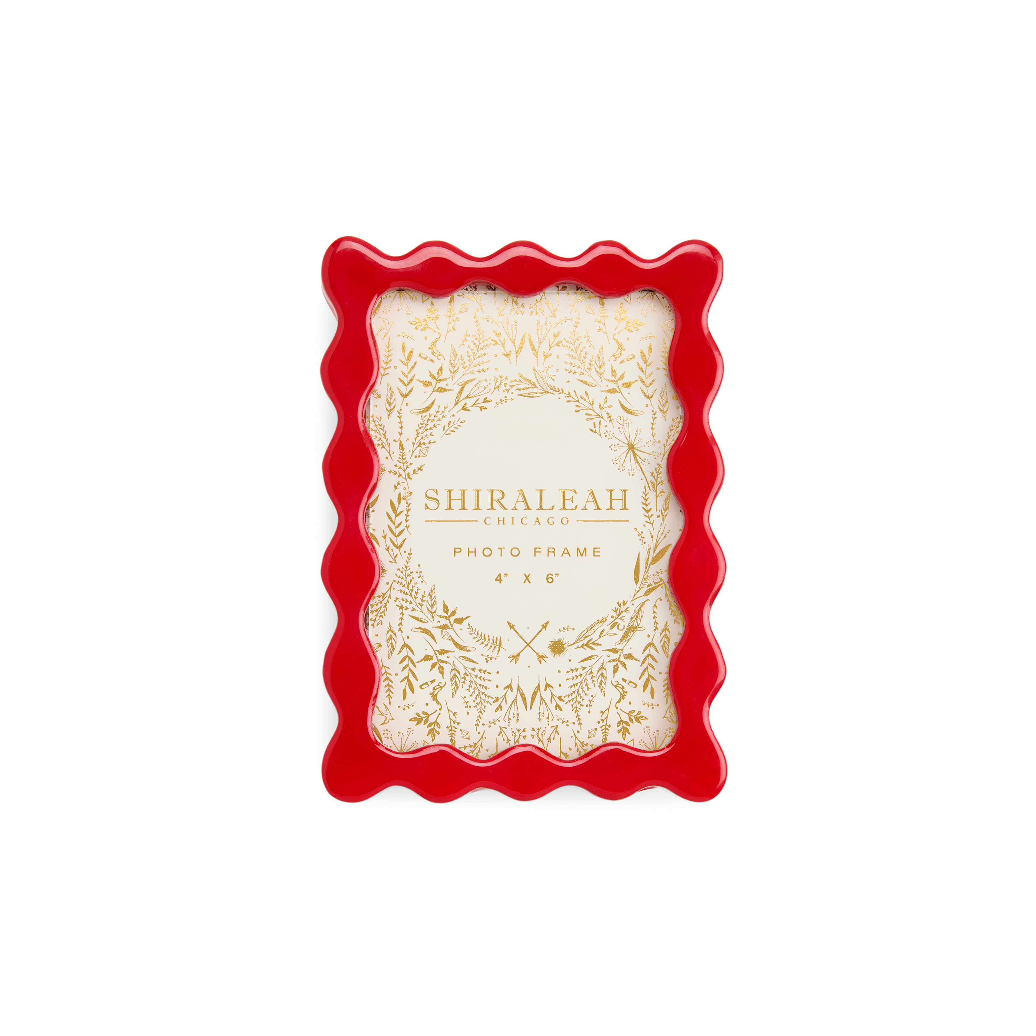 Picture of POPPY 4"x6" WAVE PICTURE FRAME,RED