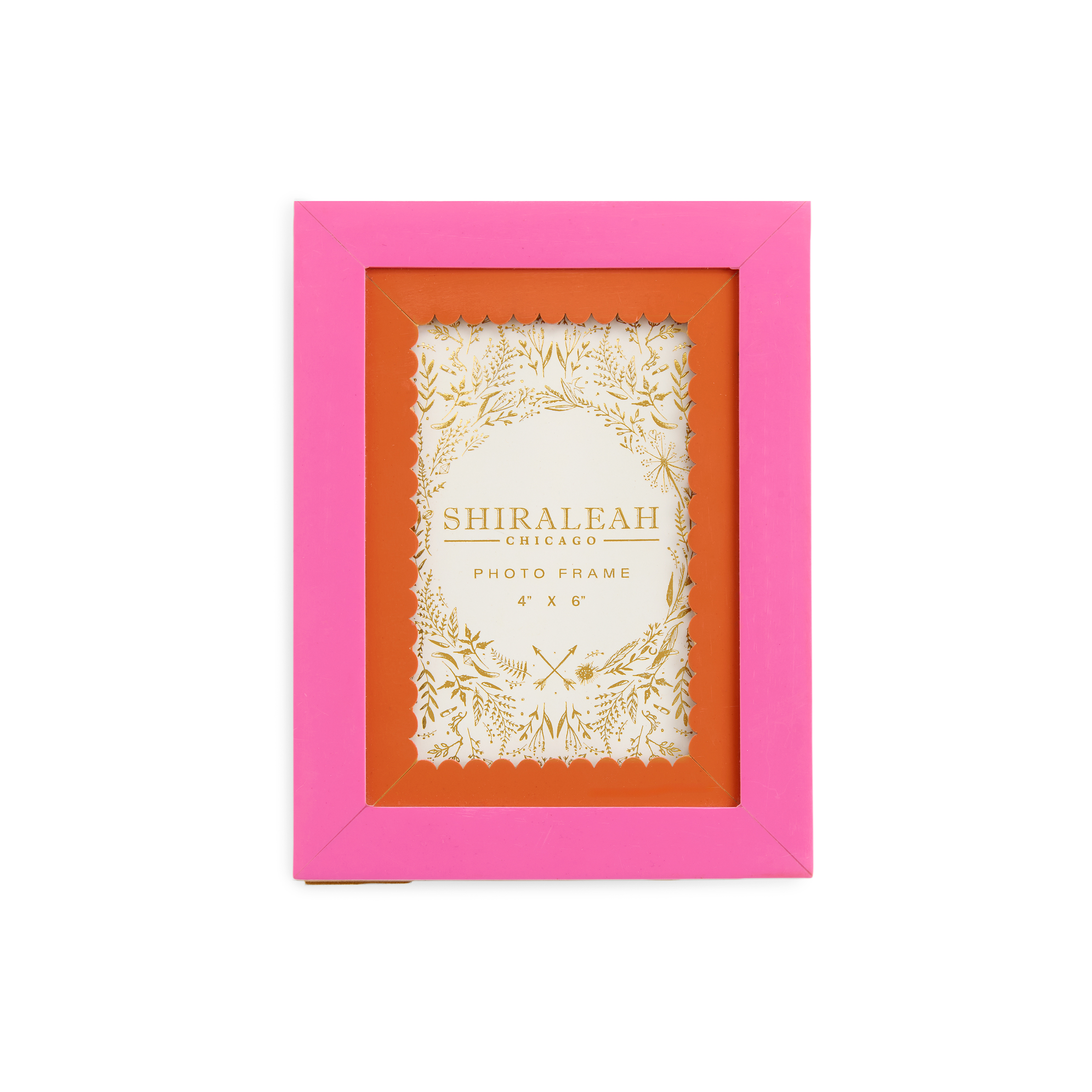 Picture of POPPY 4"x6" SCALLOPED EDGE BEVEL PICTURE FRAME,PIN