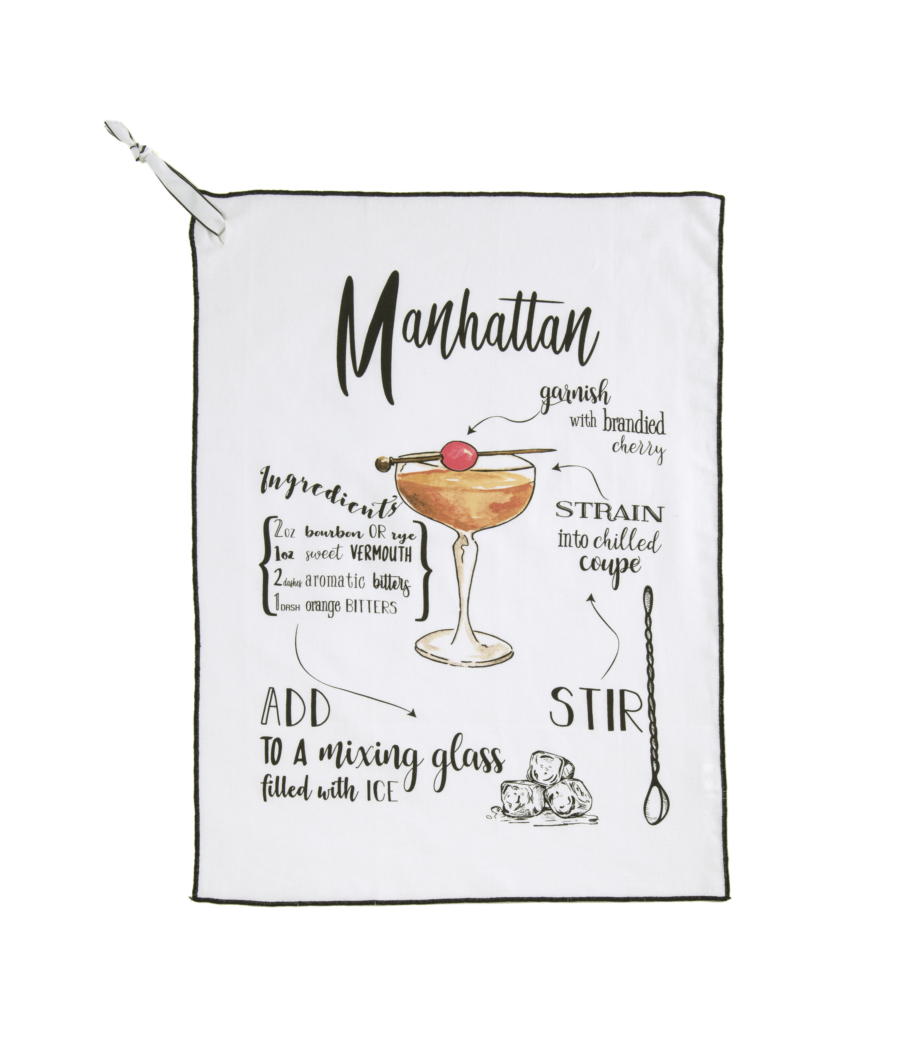 Picture of MANHATTAN TEA TOWEL,WHITE