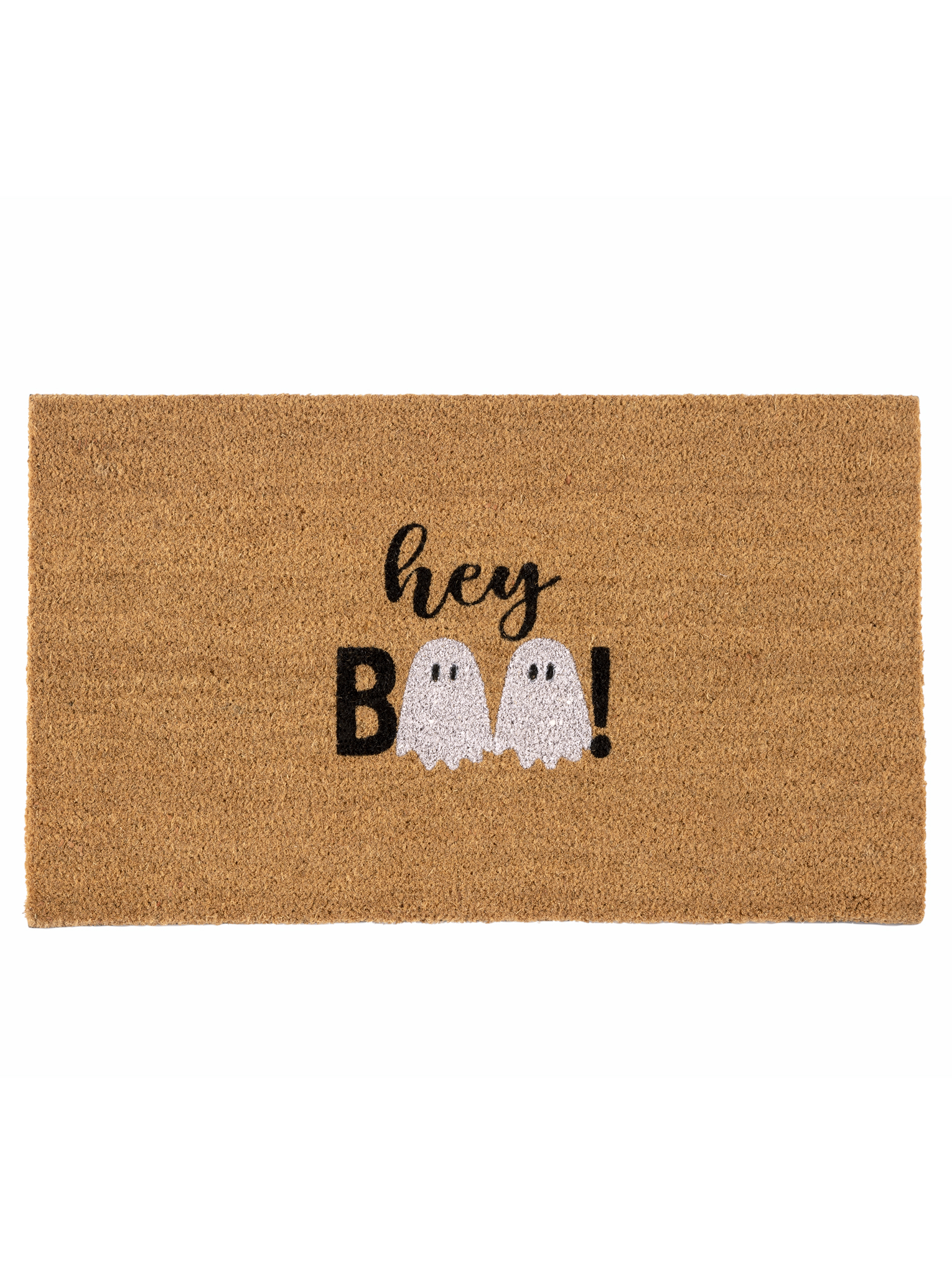 Picture of "HEY BOO" DOORMAT,NATURAL