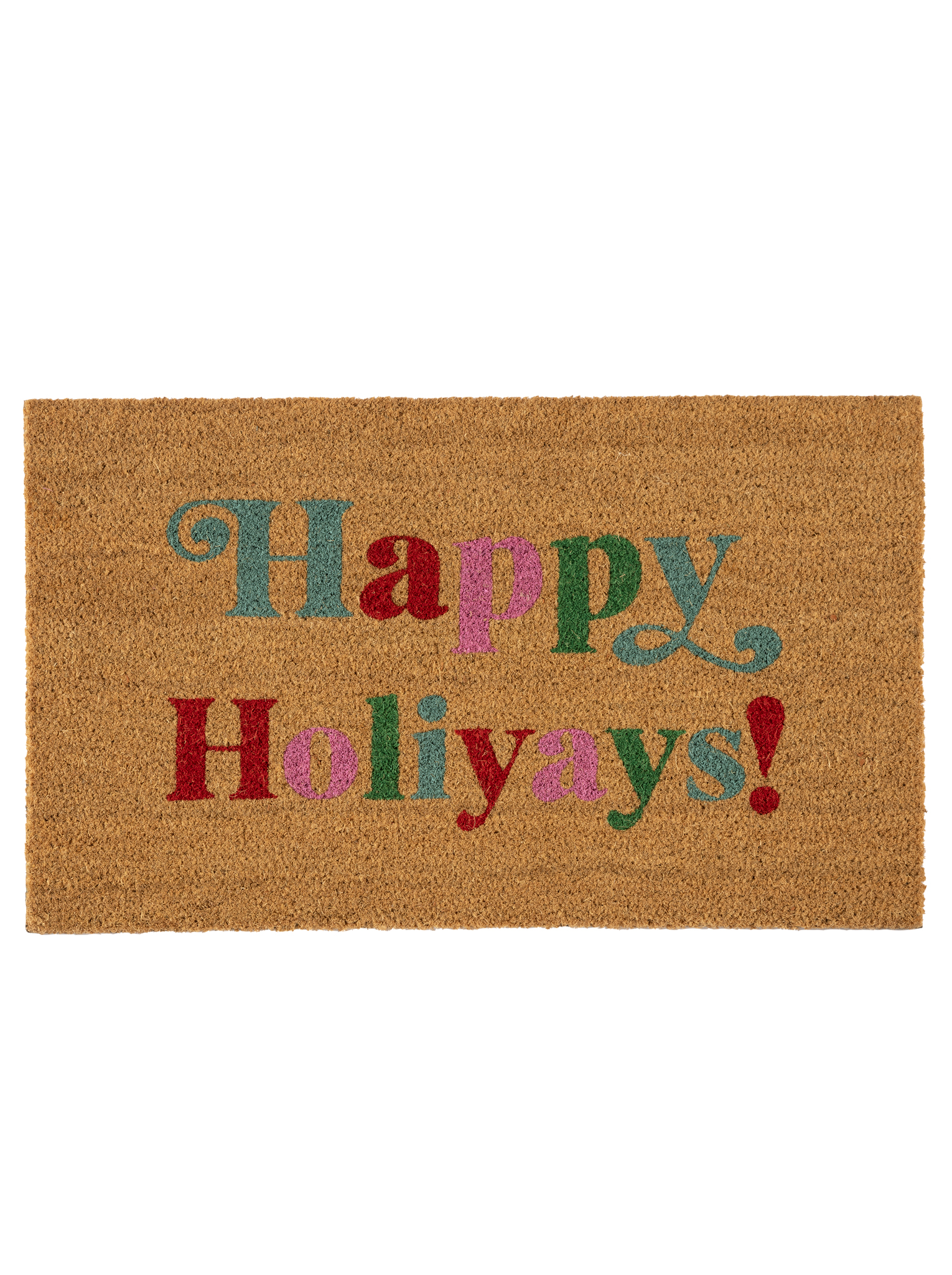 Picture of HAPPY HOLIYAYS! DOORMAT,NATUR