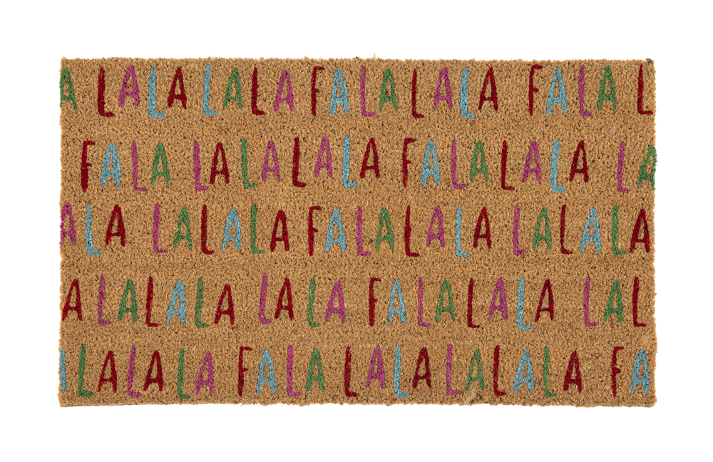 Picture of "FA LA LA" DOORMAT,MULTI