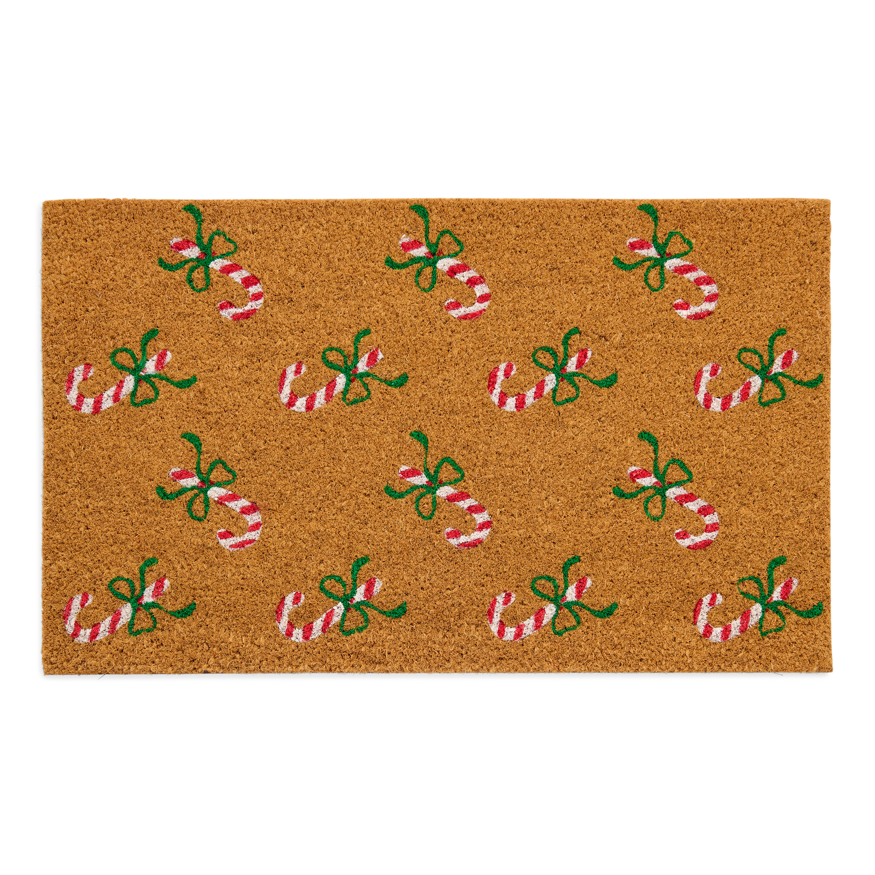 Picture of CANDY CANE DOORMAT,NATURAL