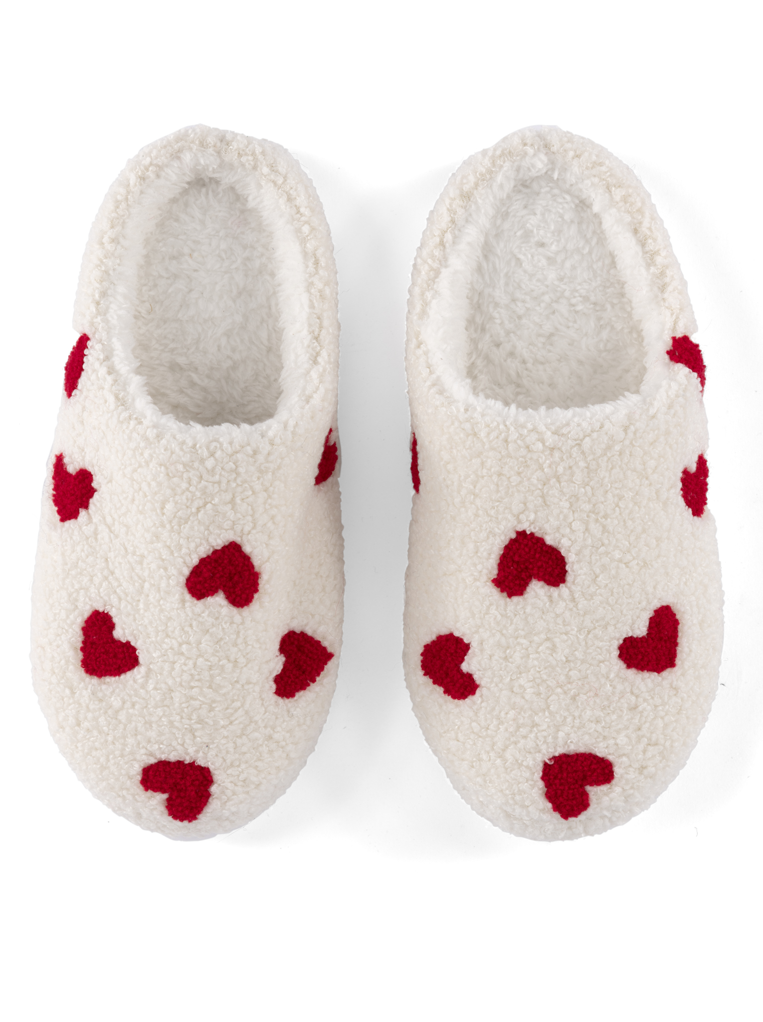 Picture of HEARTS SLIPPERS L/XL, IVORY