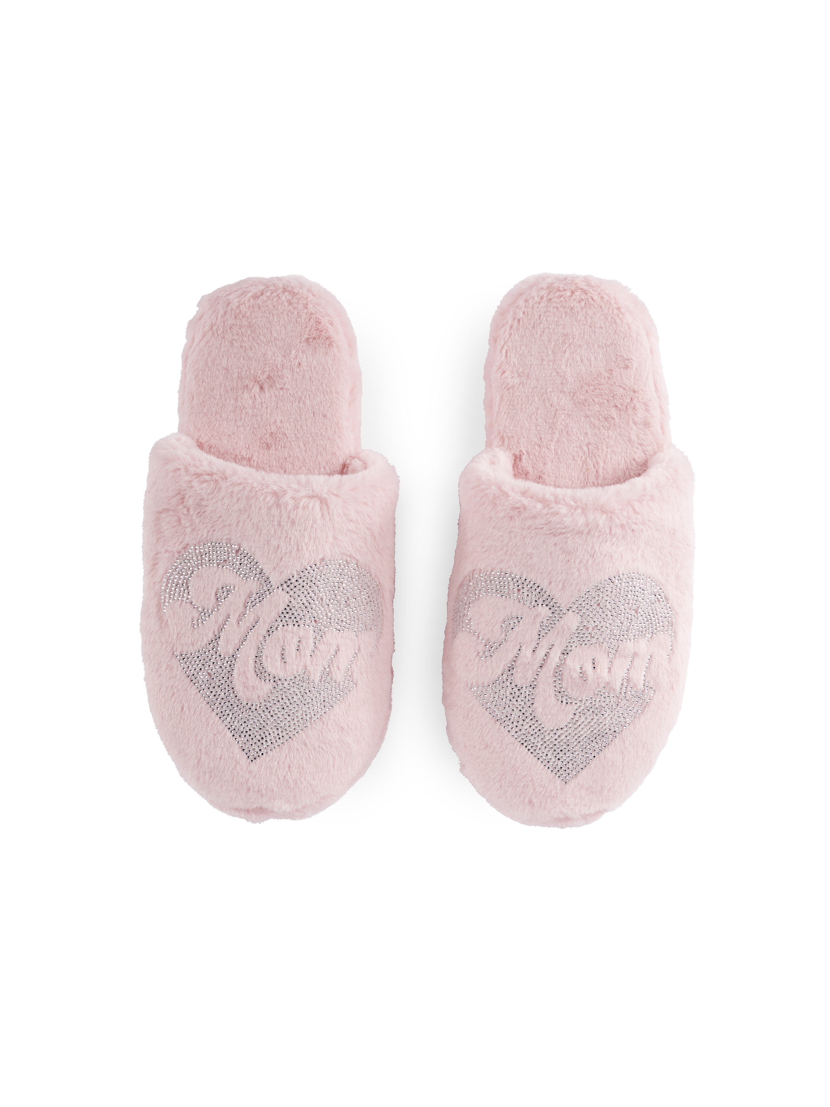 Picture of "MOM" HEART SLIPPERS S/M, BLUSH
