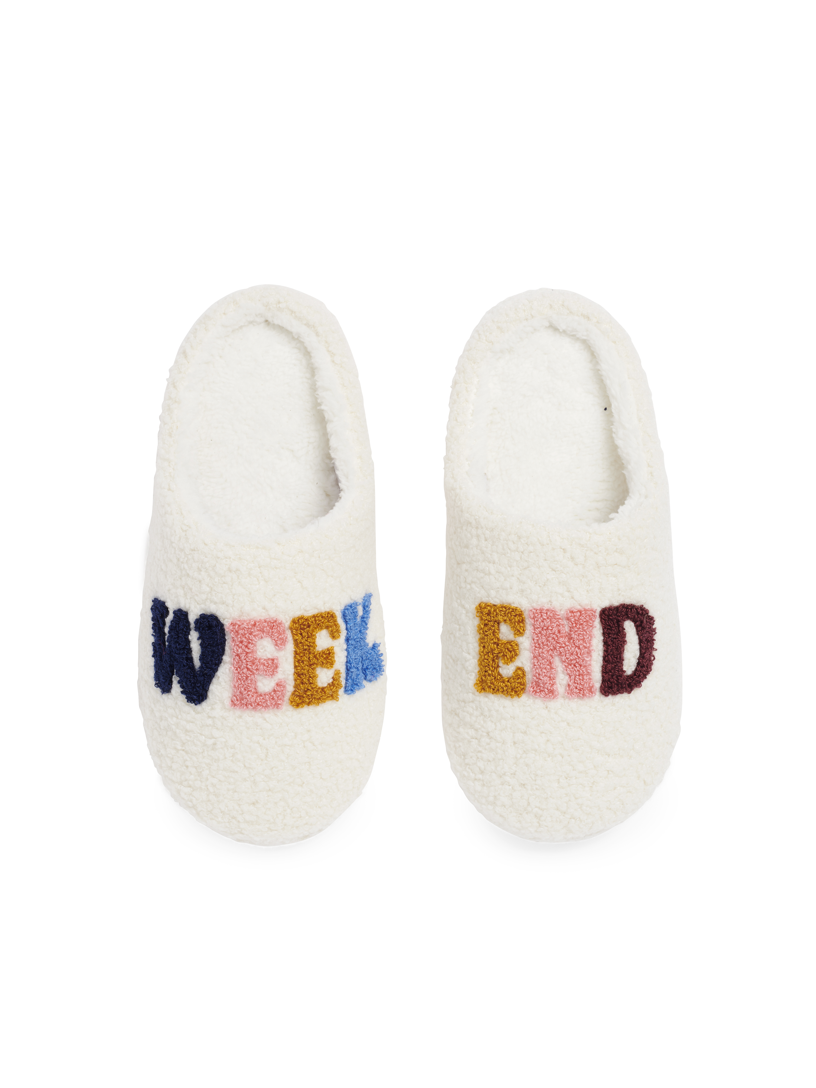 Picture of ASSORTED SET OF 2 SIZES "WEEKEND" SLIPPERS, IVORY