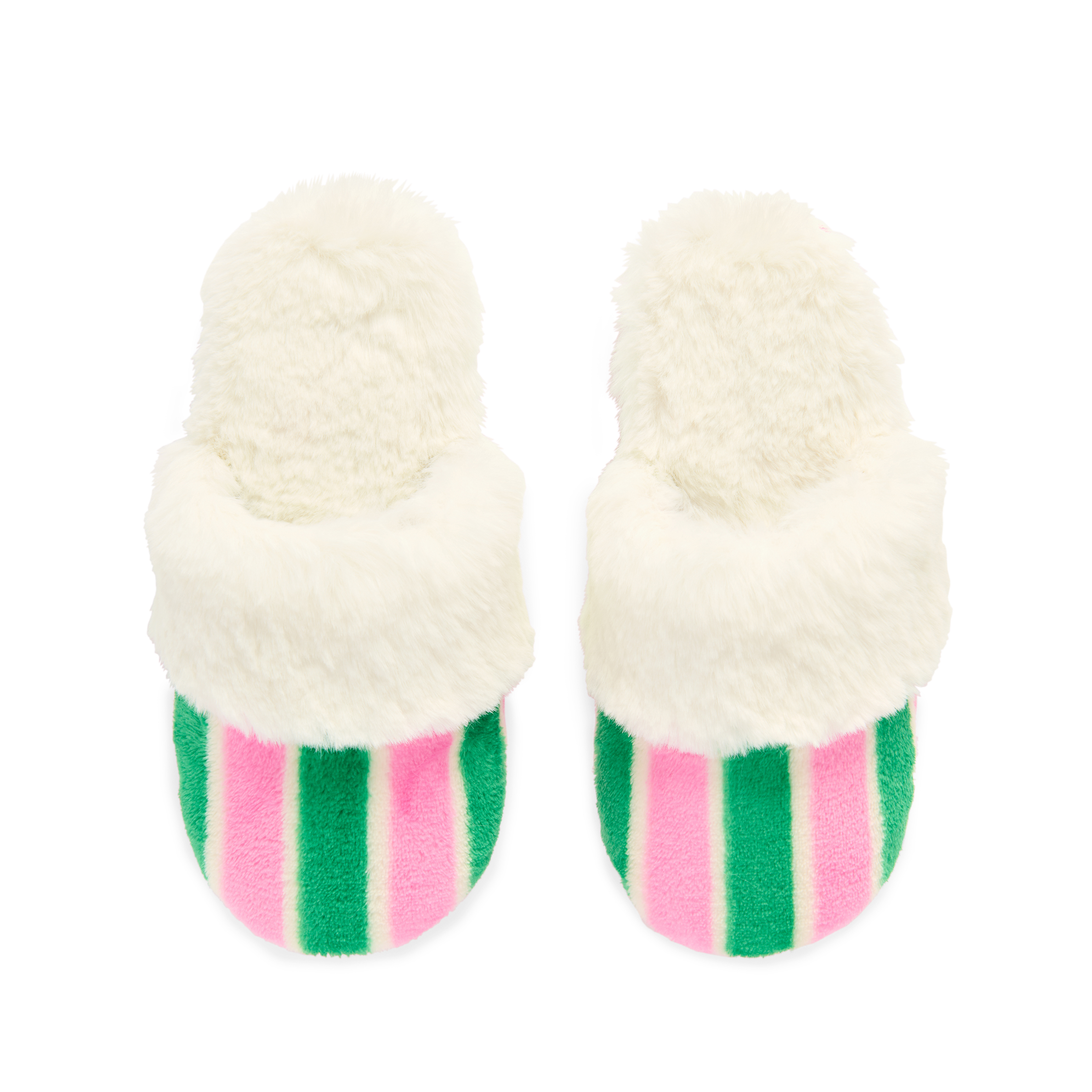Picture of L/XL HOLLY STRIPE SLIPPERS,WHITE