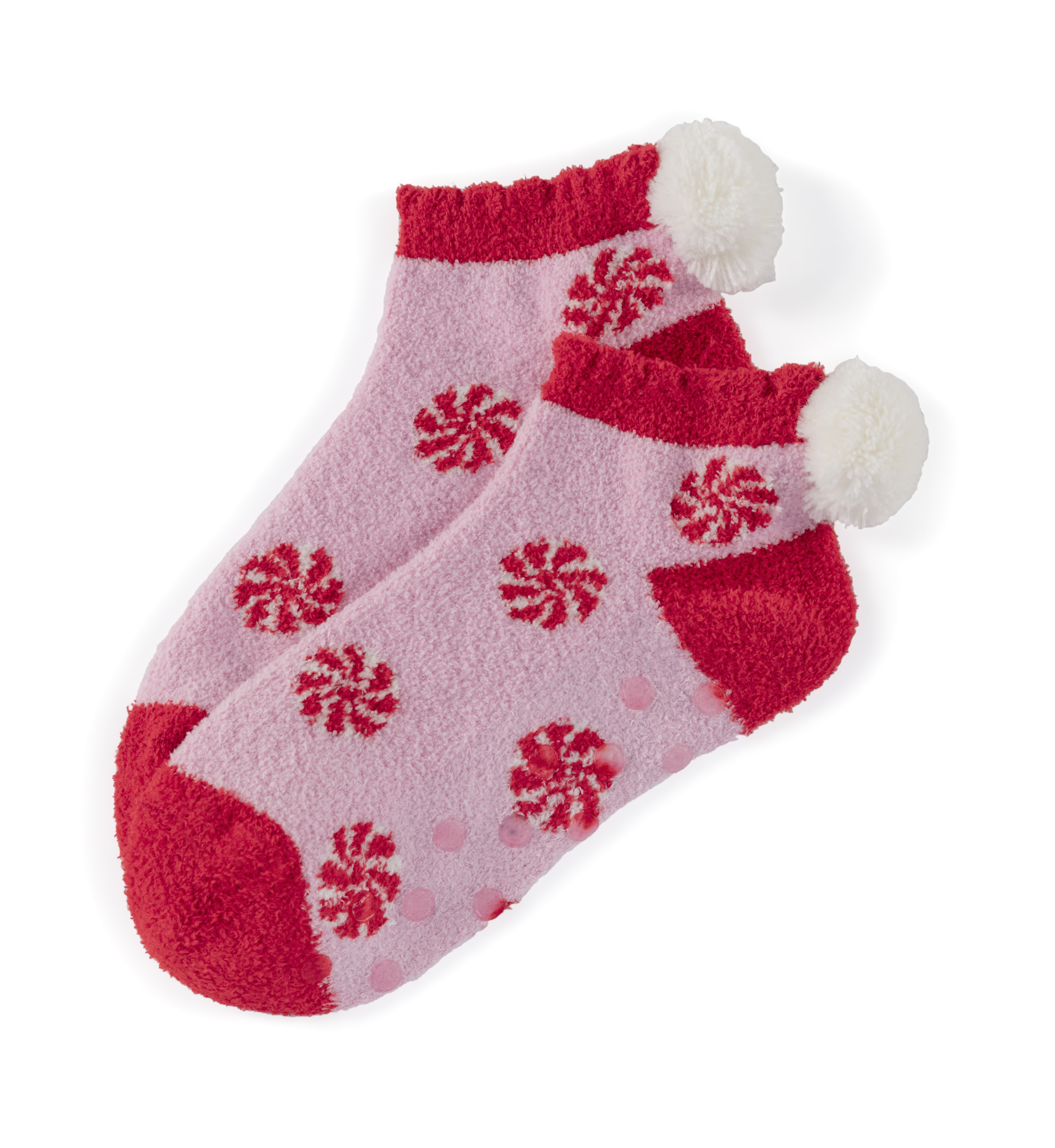 Picture of PEPPERMINT HOME SOCKS, PINK