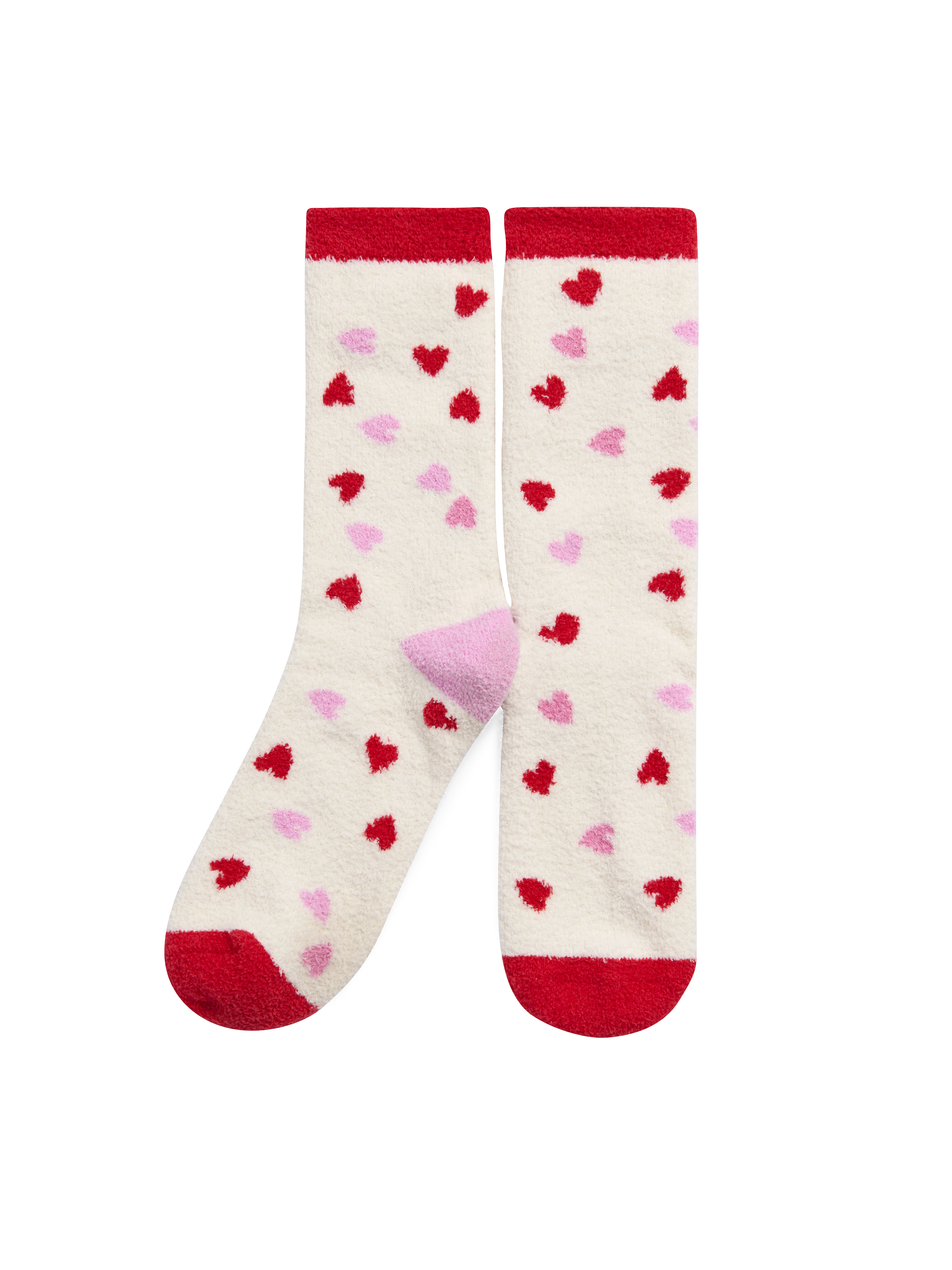 Picture of CANDY HEART SOCKS, IVORY