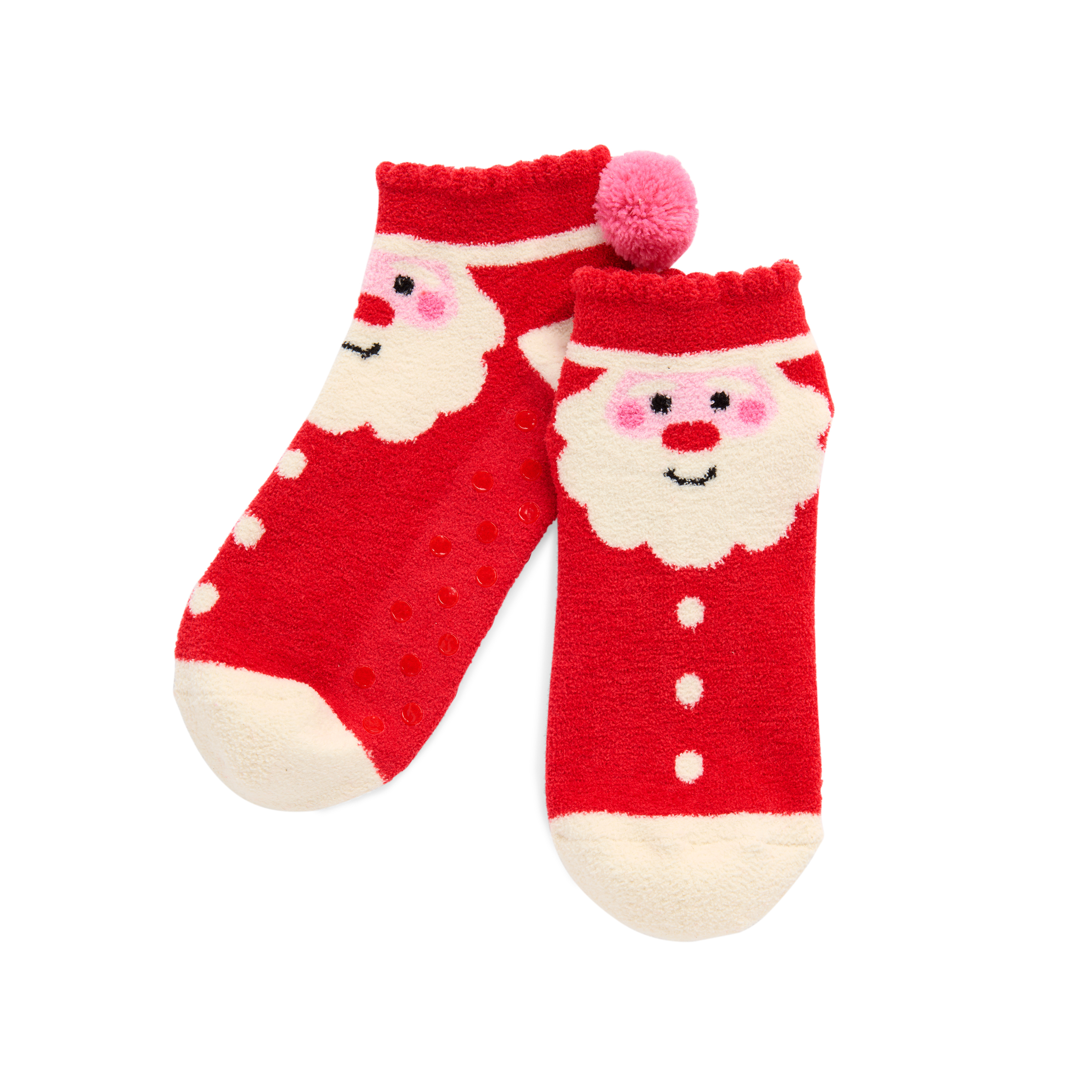 Picture of SANTA HOME SOCKS,RED