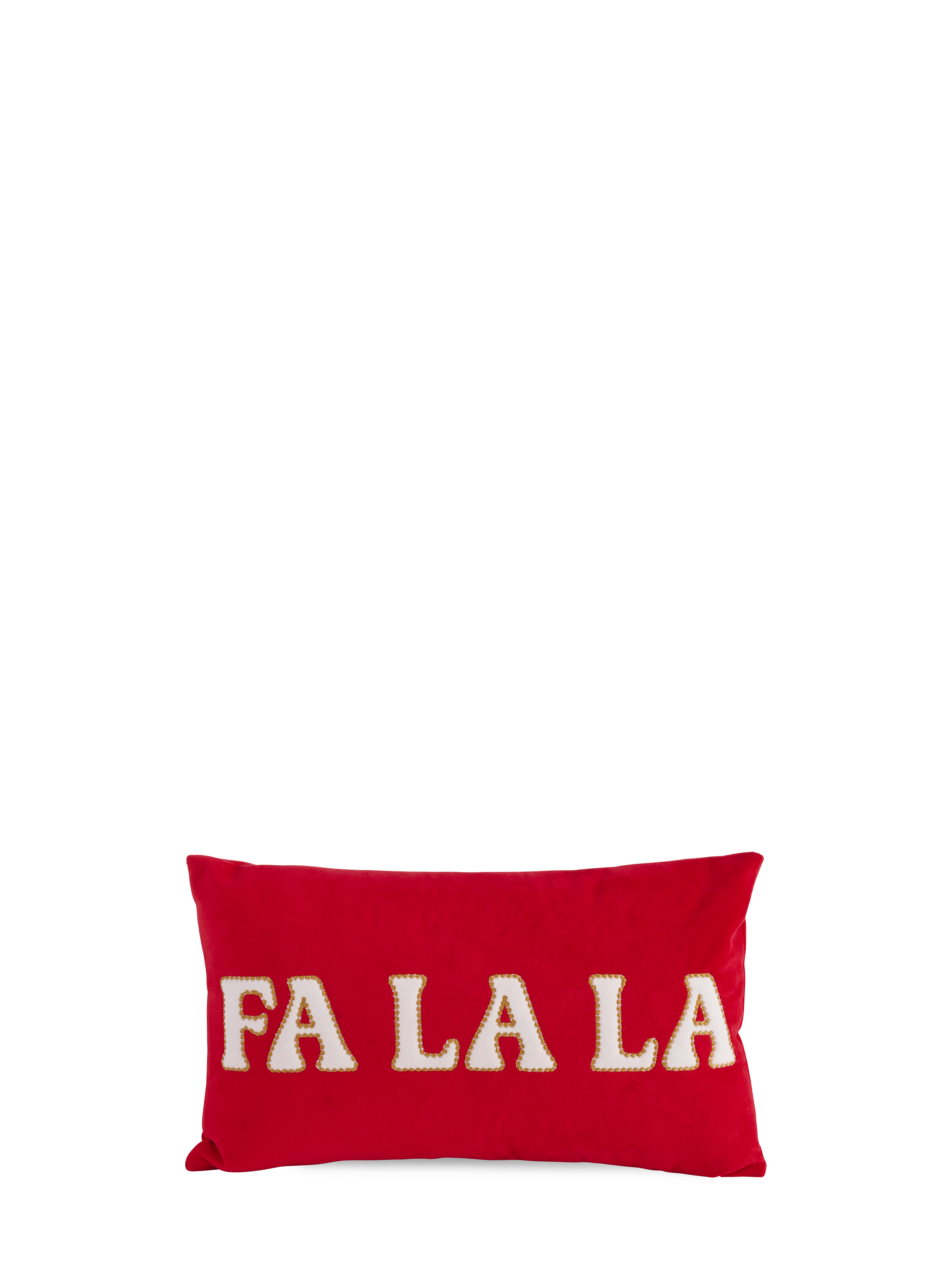 Picture of "FA LA LA" PILLOW, RED