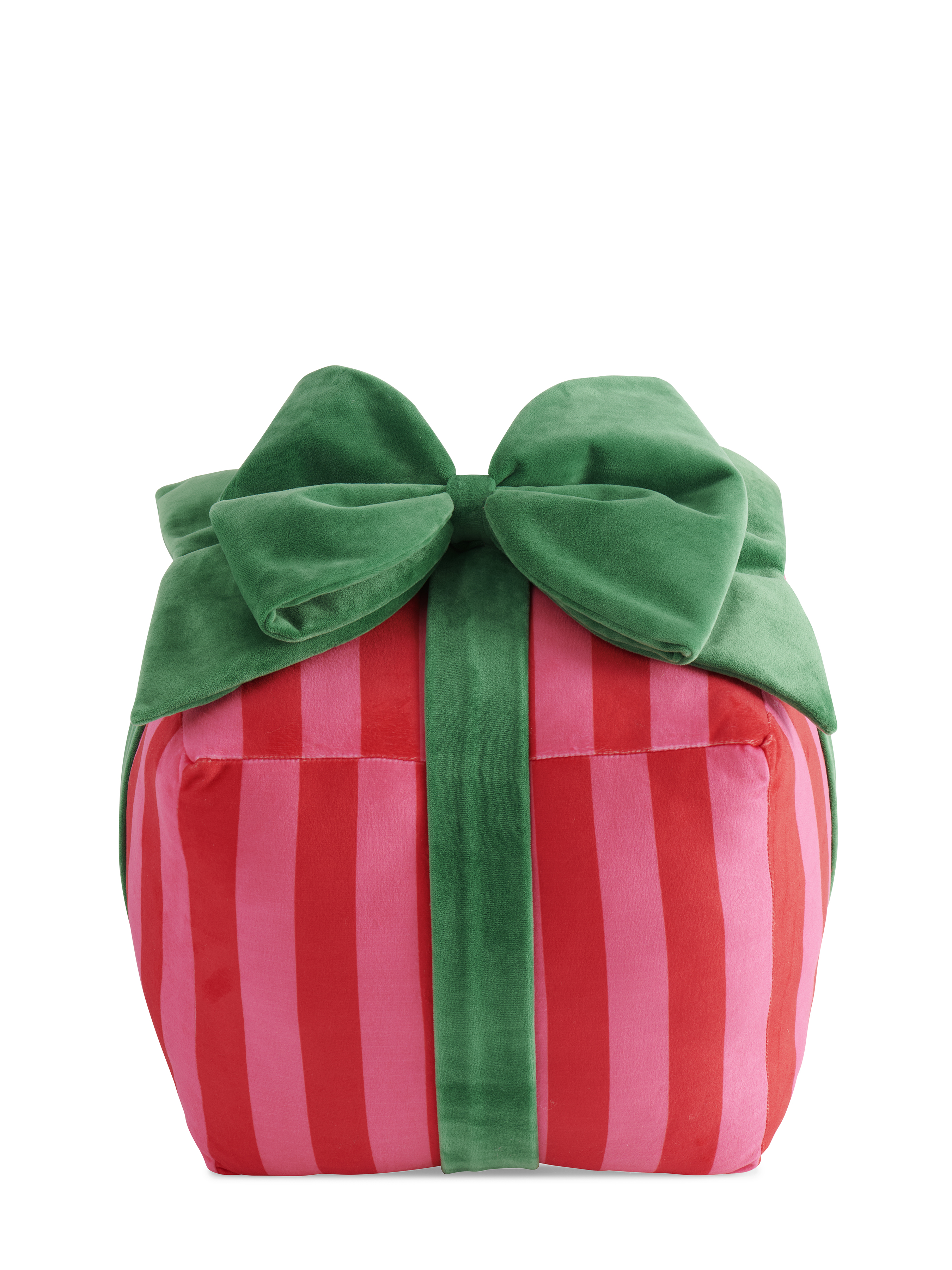 Picture of STRIPE GIFT BOX LARGE PILLOW, RED